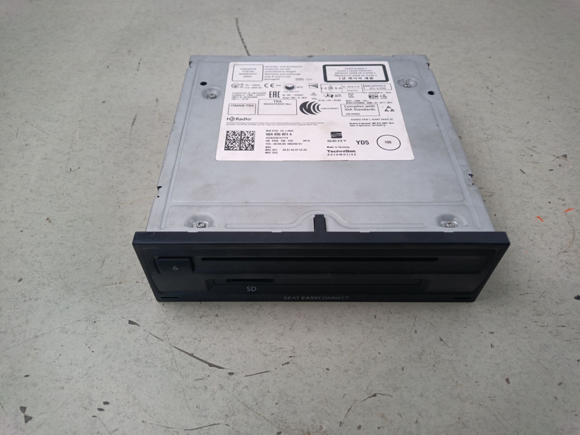 SISTEMA AUDIO / RADIO CD Seat Leon (5F1)