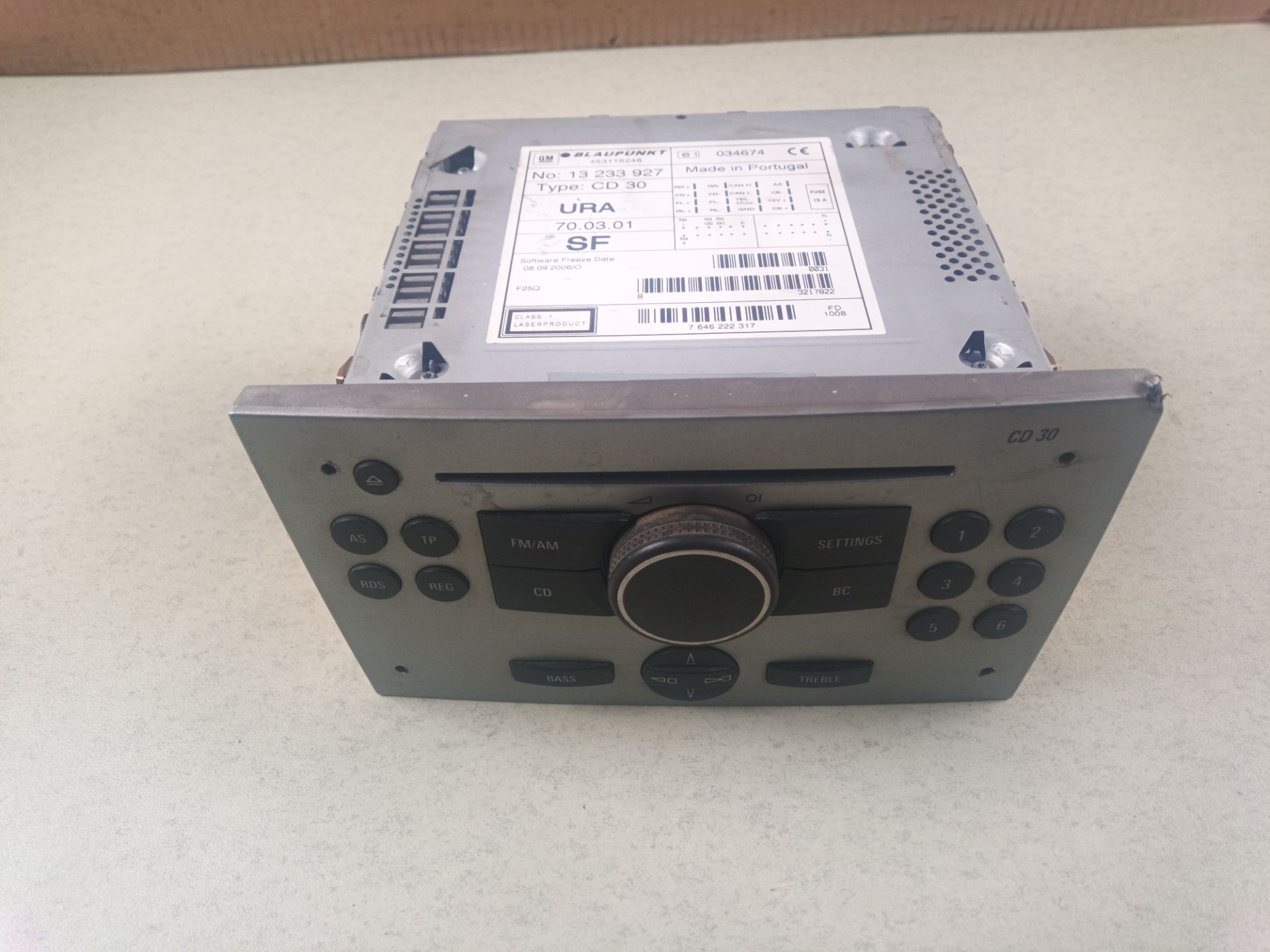 SISTEMA AUDIO / RADIO CD Opel Combo (Corsa C)