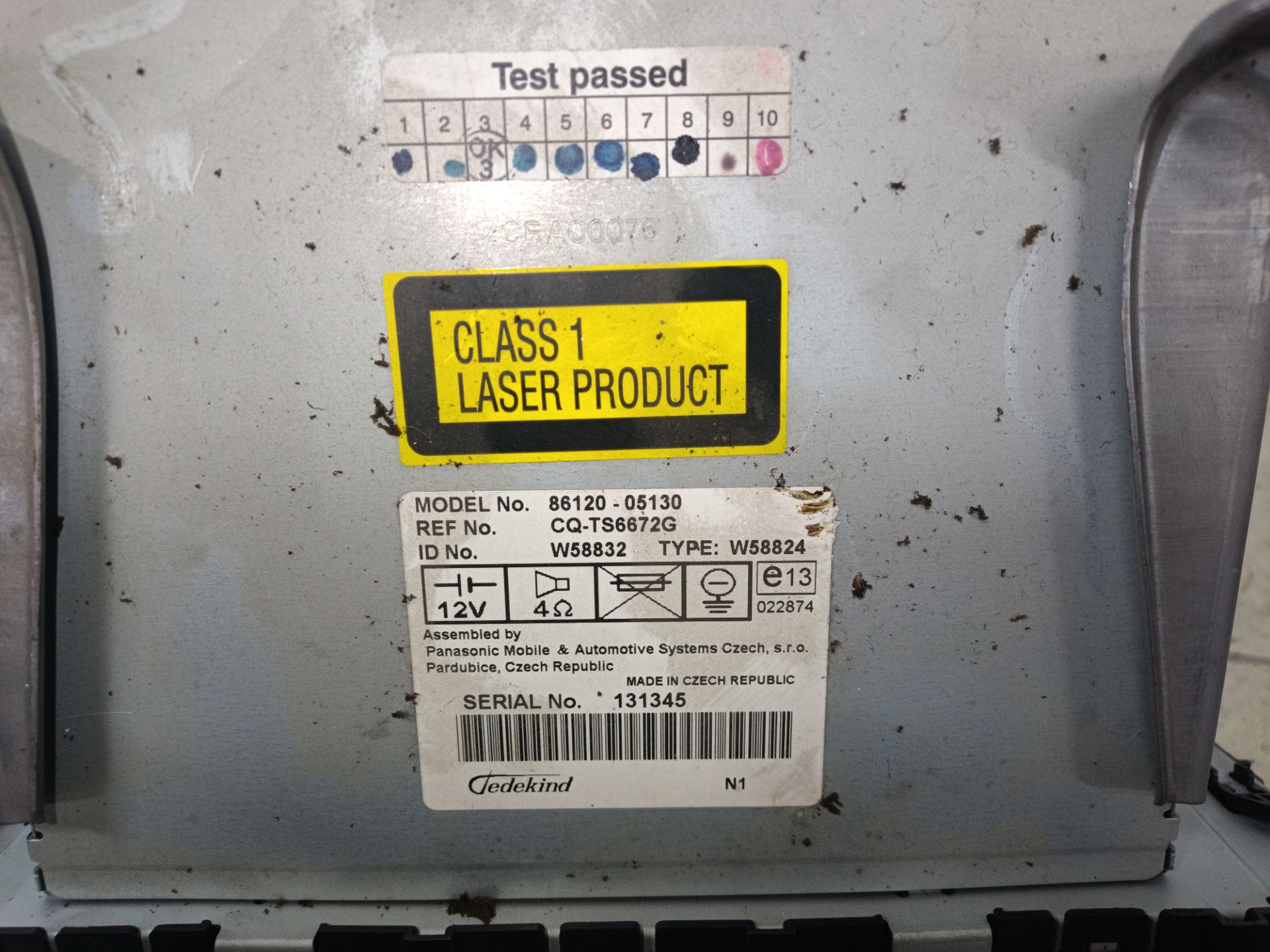 SISTEMA AUDIO / RADIO CD Toyota Avensis Berlina (T25)