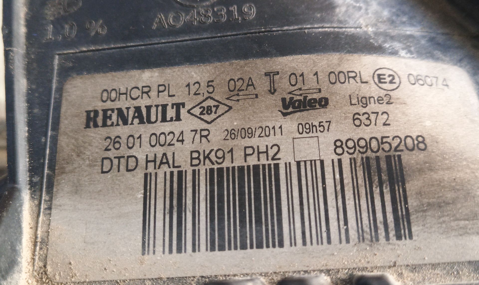 FARO DERECHO Renault Laguna III Coupe