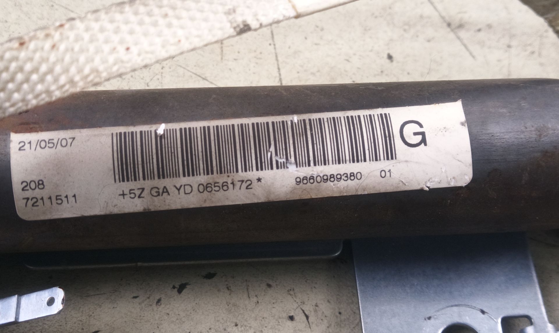 AIRBAG CORTINA DELANTERO IZQUIERDO Peugeot 407 SW