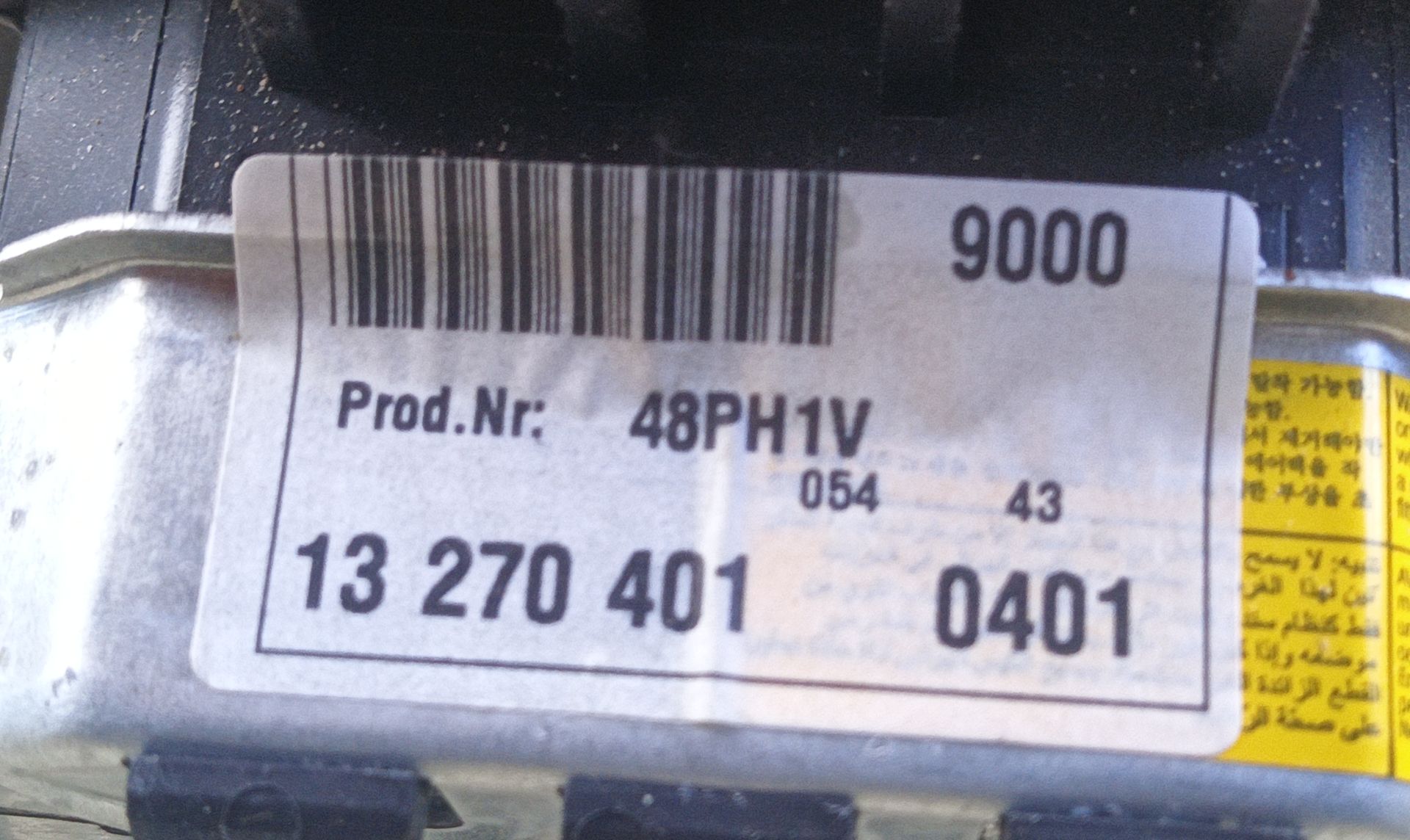AIRBAG DELANTERO IZQUIERDO Opel Insignia Berlina