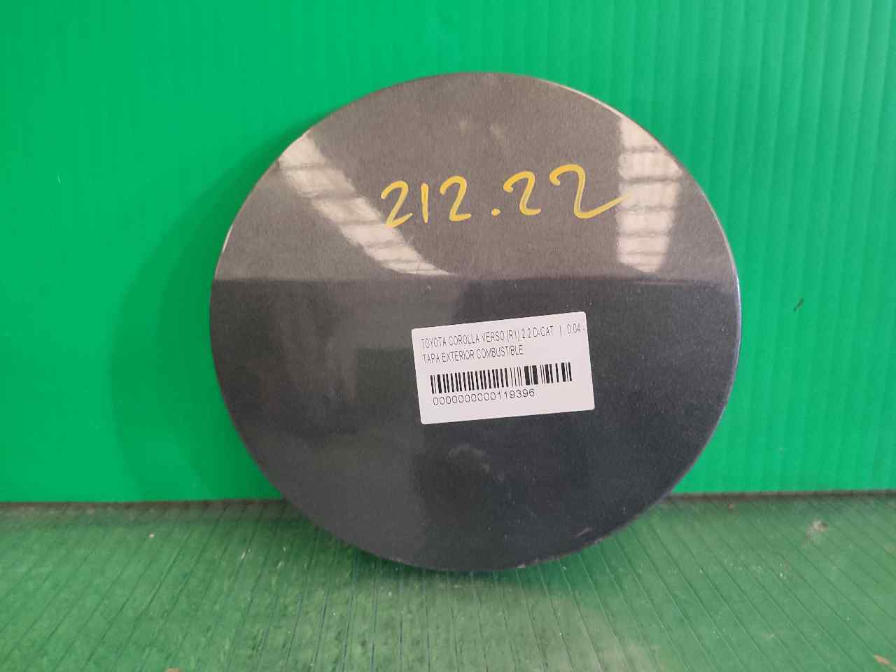 TAPA EXTERIOR COMBUSTIBLE