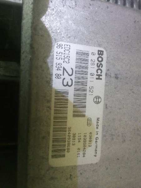 0281011521 CENTRALITA MOTOR UCE CITROEN XSARA PICASSO 2003 5789 devimagesvext/08283e45-1ba6-4c70-9a92-5b0ff35685bb/migcrv/imagenes/000/000/127/000000127606.jpeg