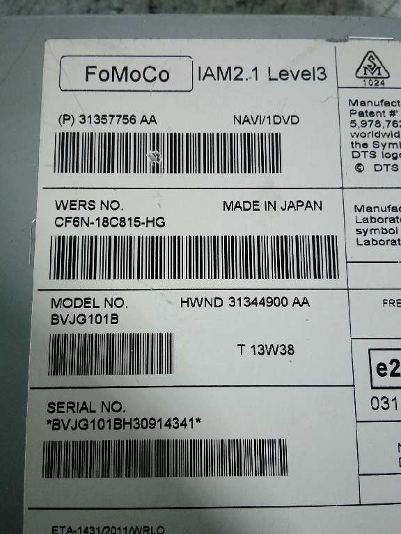 CF6N18C815HG SISTEMA AUDIO RADIO CD LAND ROVER RANGE ROVER SPORT 2014 4133 devimagesvext/08283e45-1ba6-4c70-9a92-5b0ff35685bb/migcrv/imagenes/000/000/209/000000209488.jpeg