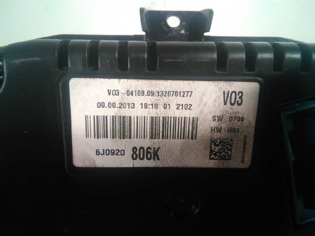 6J0920806K CUADRO INSTRUMENTOS SEAT IBIZA BERLINA 2013 4192 devimagesvext/08283e45-1ba6-4c70-9a92-5b0ff35685bb/migcrv/imagenes/000/000/216/000000216053.jpeg