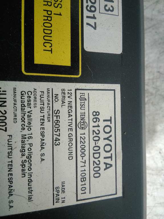 861200D200 SISTEMA AUDIO RADIO CD TOYOTA YARIS 2007 4810 devimagesvext/08283e45-1ba6-4c70-9a92-5b0ff35685bb/migcrv/imagenes/000/000/219/000000219921.jpeg