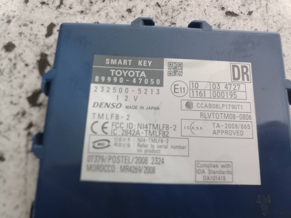 8999047050 MODULO ELECTRONICO TOYOTA PRIUS 2010 17610 devimagesvext/08283e45-1ba6-4c70-9a92-5b0ff35685bb/migcrv/imagenes/000/000/453/000000453148.jpeg