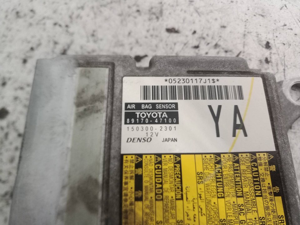 8917047100 CENTRALITA AIRBAG TOYOTA PRIUS 2010 18906 devimagesvext/08283e45-1ba6-4c70-9a92-5b0ff35685bb/migcrv/imagenes/000/000/453/000000453180.jpeg