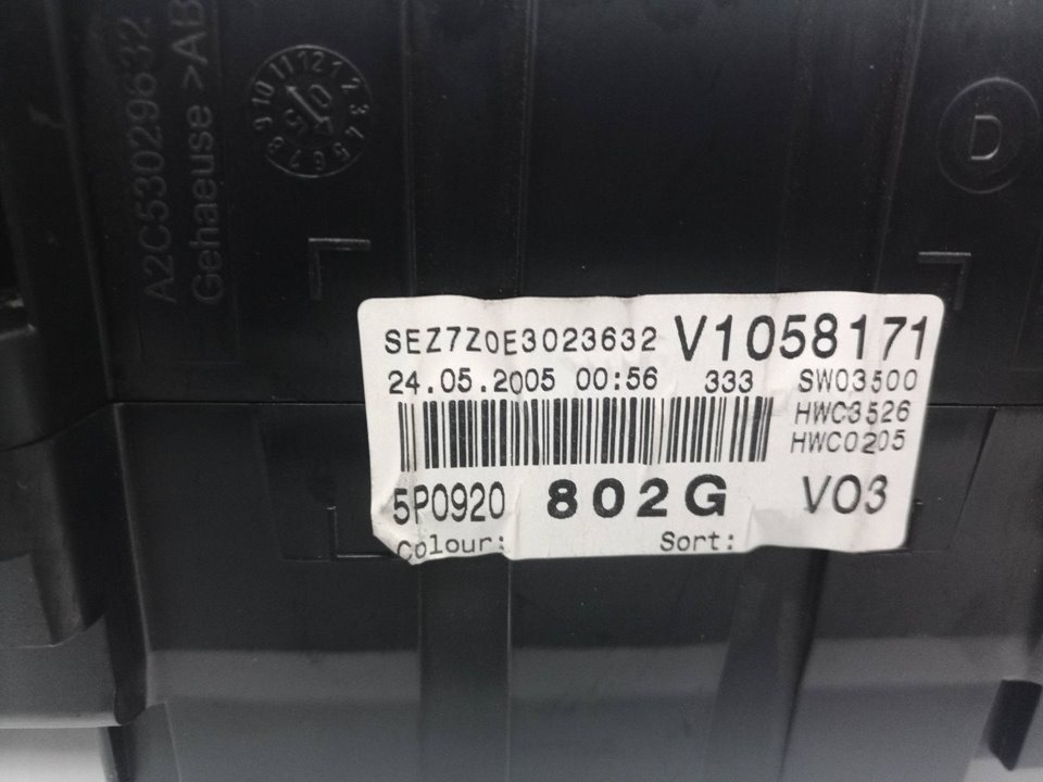 5P0920802G CUADRO INSTRUMENTOS SEAT ALTEA 2005 22058 devimagesvext/08283e45-1ba6-4c70-9a92-5b0ff35685bb/migcrv/imagenes/000/000/474/000000474822.jpeg