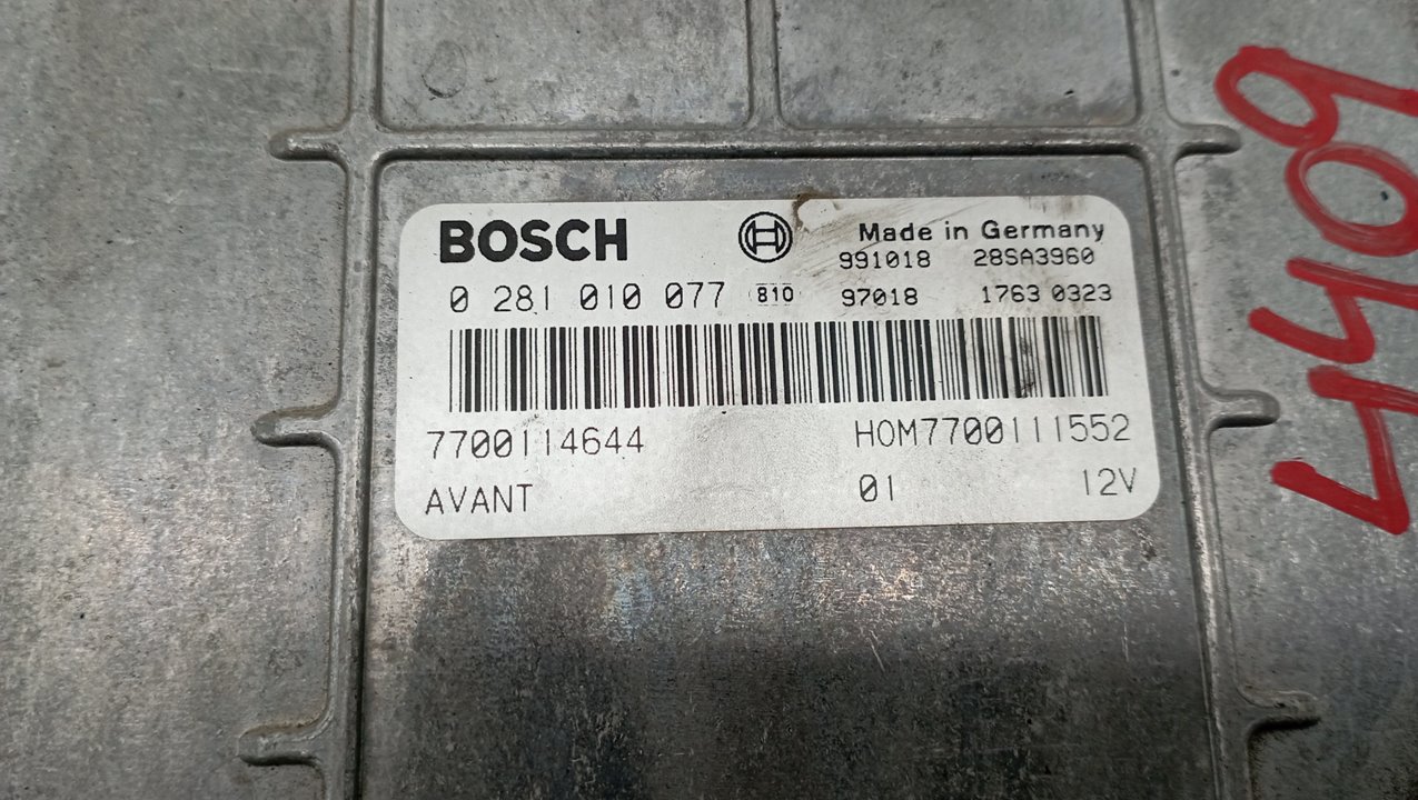 0281010077 CENTRALITA MOTOR UCE RENAULT SCENIC I 1999 21385 devimagesvext/08283e45-1ba6-4c70-9a92-5b0ff35685bb/migcrv/imagenes/000/000/479/000000479560.jpeg