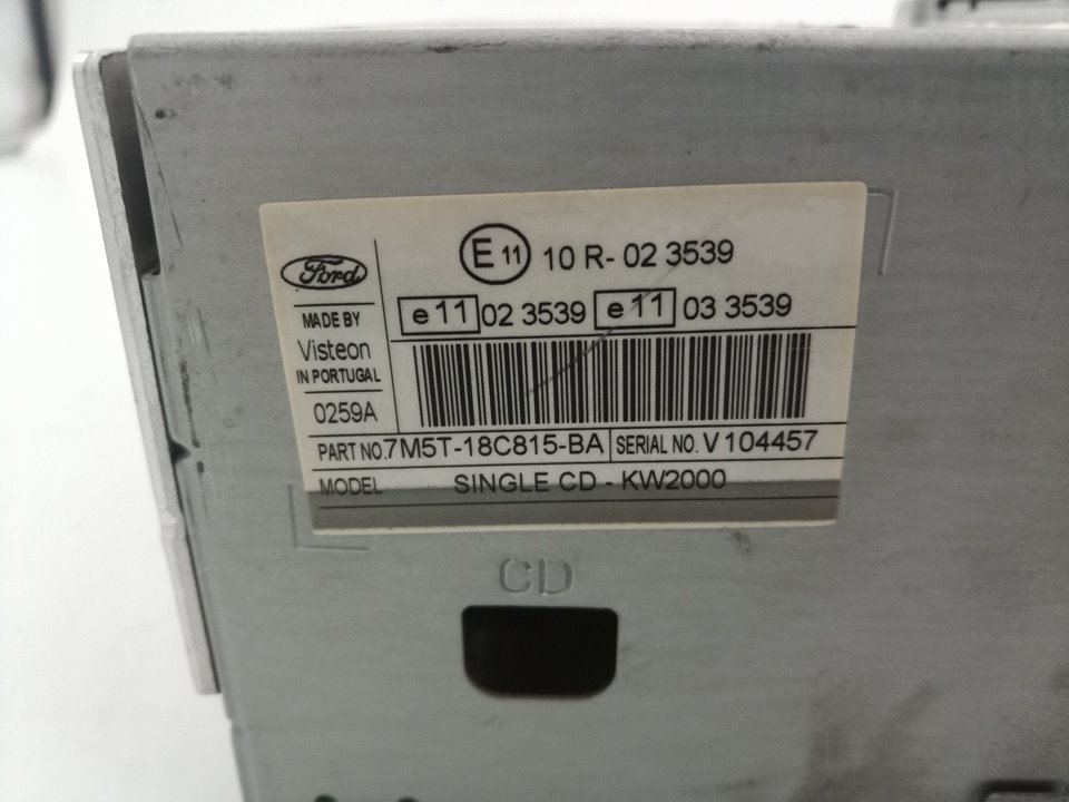 7M5T18C815BA SISTEMA AUDIO RADIO CD FORD FOCUS BERLINA 2007 22838 devimagesvext/08283e45-1ba6-4c70-9a92-5b0ff35685bb/migcrv/imagenes/000/000/540/000000540090.jpeg