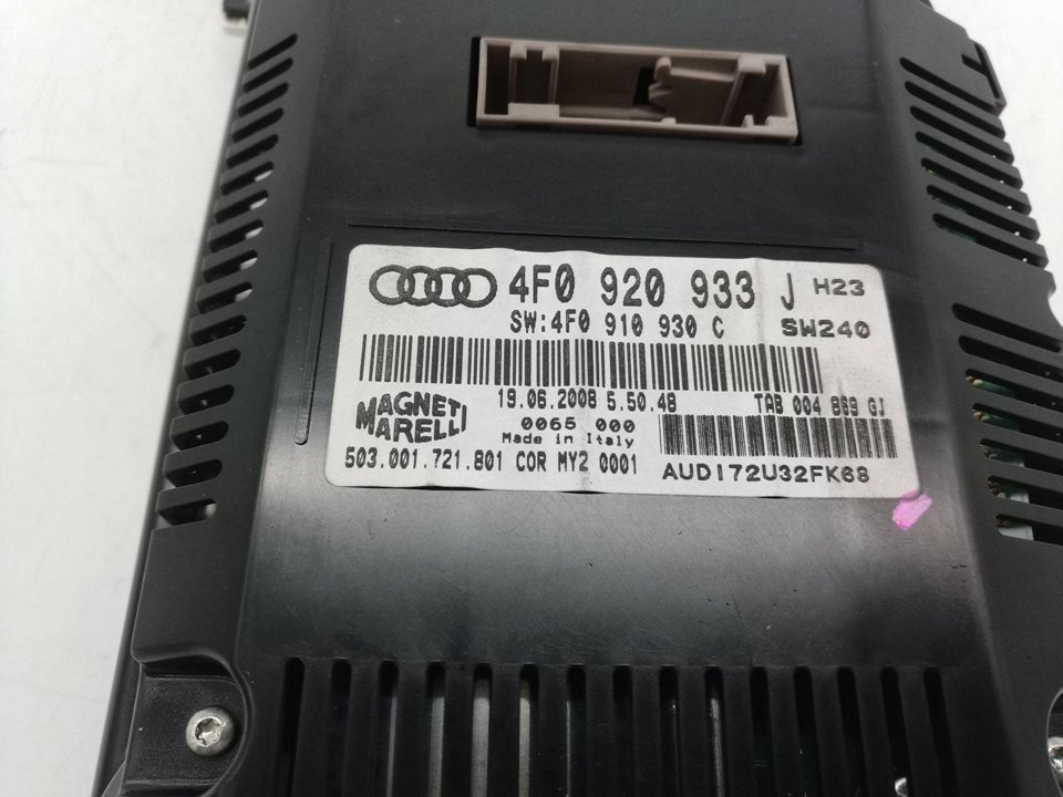 4F0920933J CUADRO INSTRUMENTOS AUDI A6 BERLINA 2008 21651 devimagesvext/08283e45-1ba6-4c70-9a92-5b0ff35685bb/migcrv/imagenes/000/000/606/000000606383.jpeg