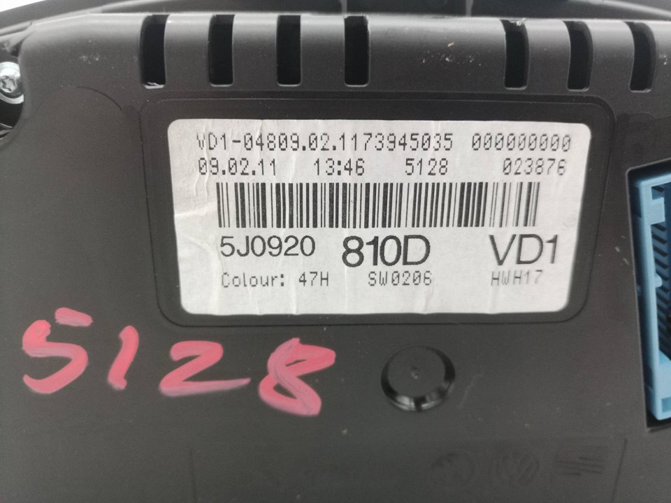 5J0920810D CUADRO INSTRUMENTOS SKODA FABIA 2011 22248 devimagesvext/08283e45-1ba6-4c70-9a92-5b0ff35685bb/migcrv/imagenes/000/000/609/000000609315.jpeg