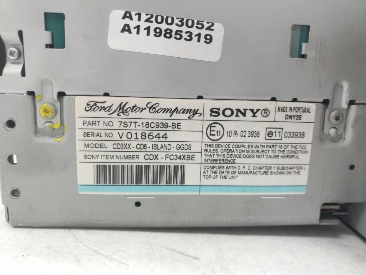 7S7T18C939BE SISTEMA AUDIO RADIO CD FORD MONDEO BERLINA 2007 34288 devimagesvext/08283e45-1ba6-4c70-9a92-5b0ff35685bb/migcrv/imagenes/000/000/717/000000717407.jpeg