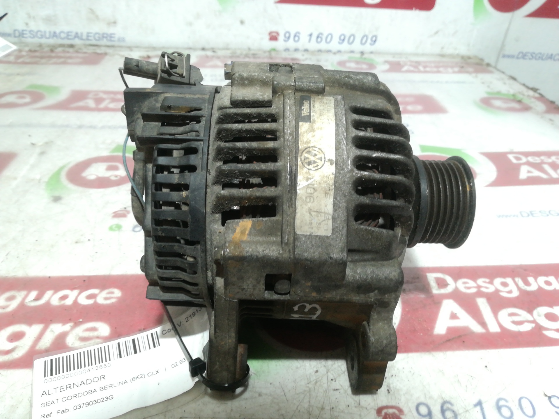 SEAT CORDOBA BERLINA ALTERNADOR SEAT CORDOBA BERLINA ALTERNADOR