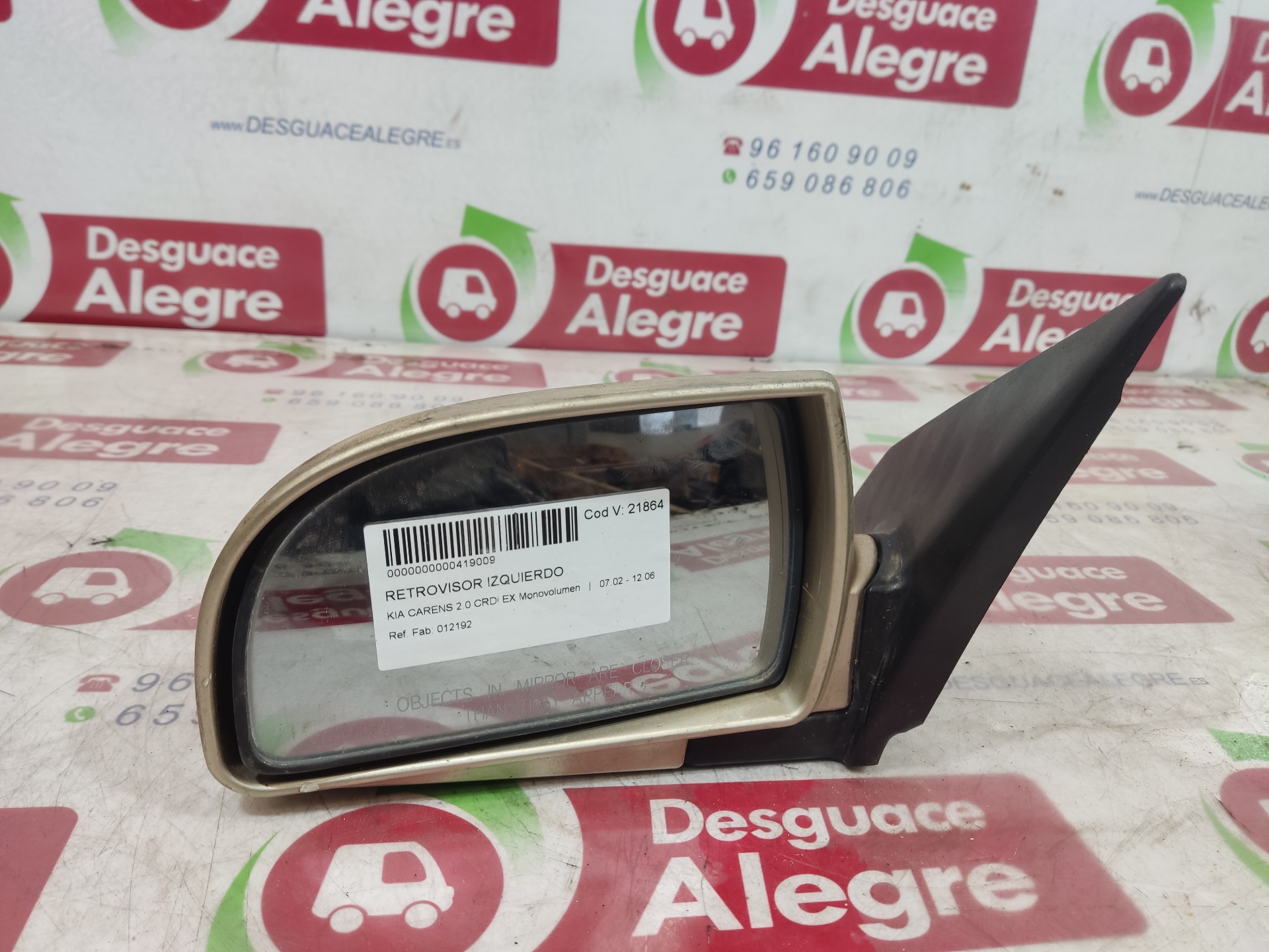 KIA CARENS RETROVISOR IZQUIERDO KIA CARENS RETROVISOR IZQUIERDO