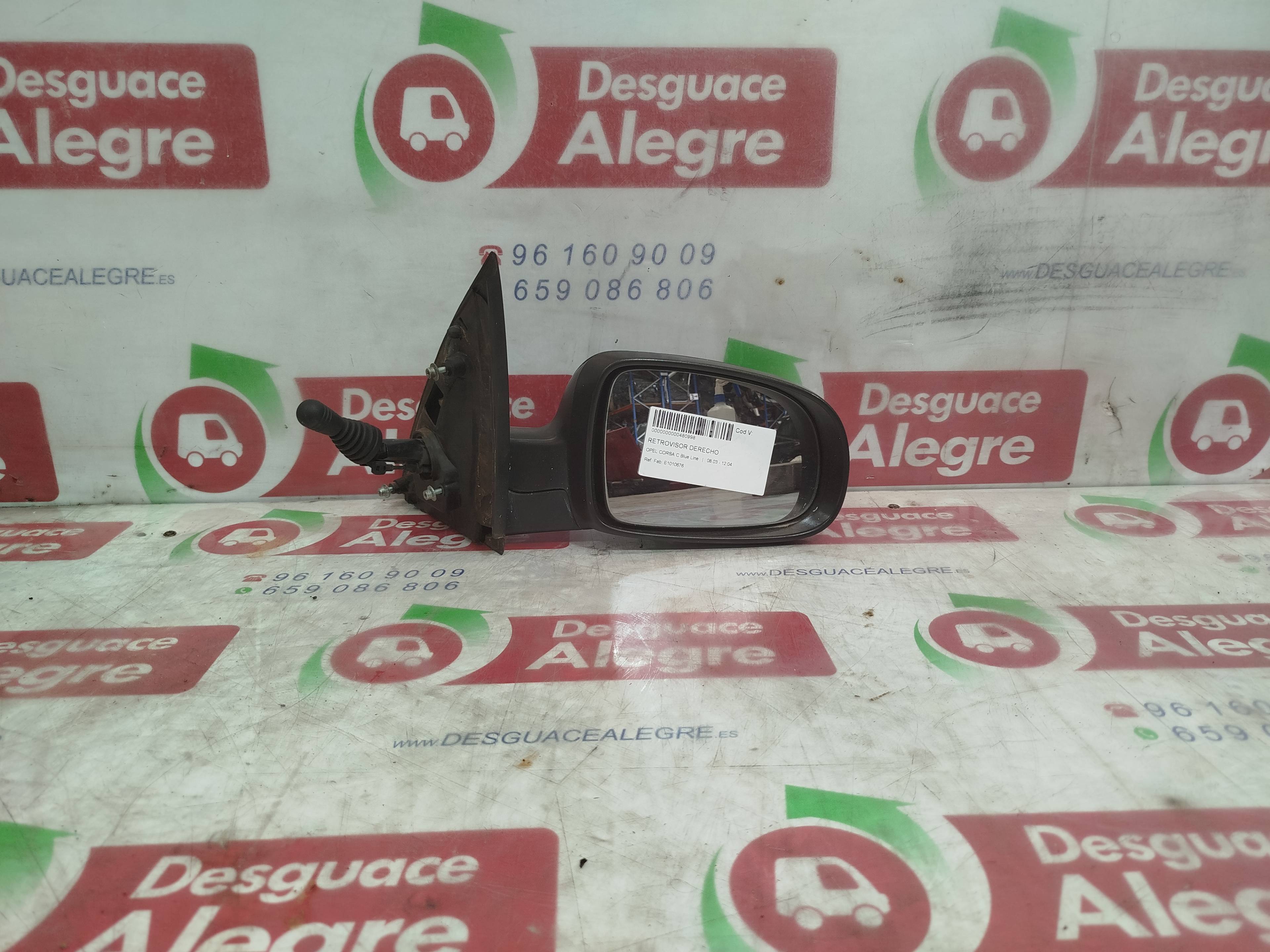 OPEL CORSA C RETROVISOR DERECHO OPEL CORSA C RETROVISOR DERECHO