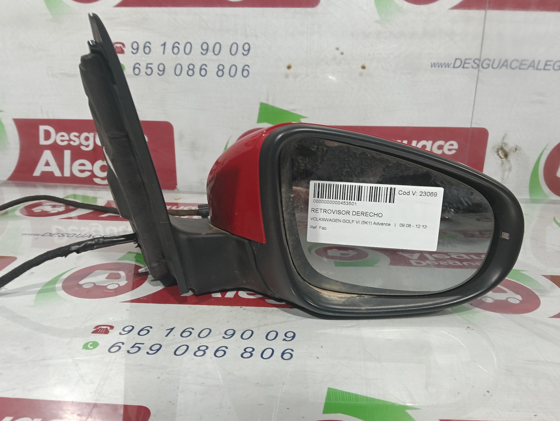 VOLKSWAGEN GOLF VI RETROVISOR DERECHO VOLKSWAGEN GOLF VI RETROVISOR DERECHO