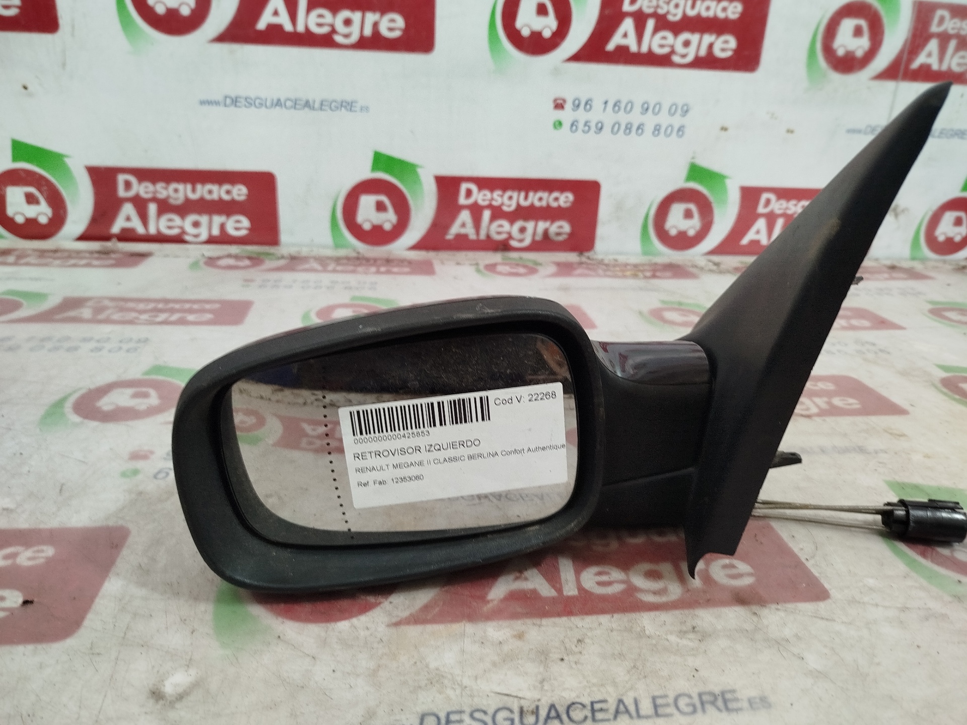 RENAULT MEGANE II CLASSIC BERLINA RETROVISOR IZQUIERDO RENAULT MEGANE II CLASSIC BERLINA RETROVISOR IZQUIERDO