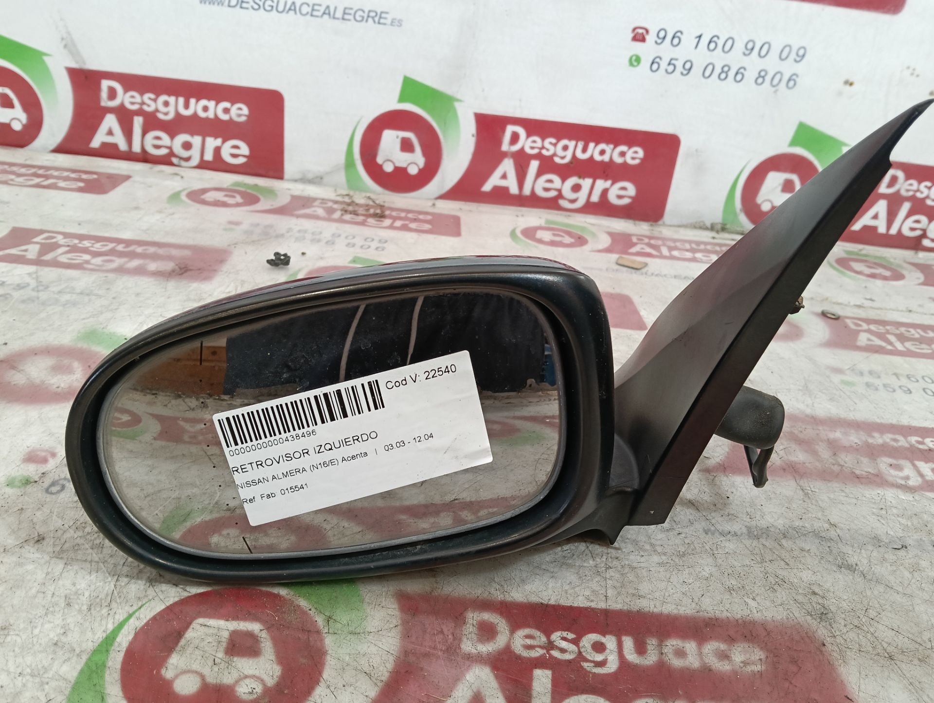 NISSAN ALMERA RETROVISOR IZQUIERDO NISSAN ALMERA RETROVISOR IZQUIERDO