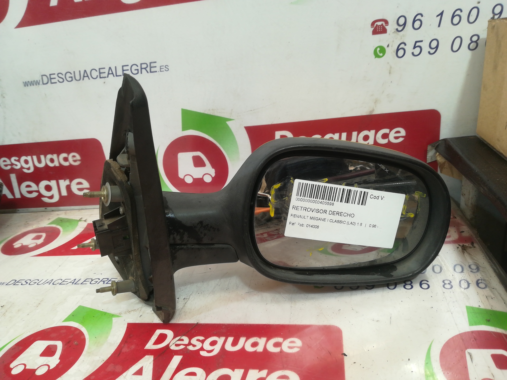 RENAULT MEGANE I CLASSIC RETROVISOR DERECHO RENAULT MEGANE I CLASSIC RETROVISOR DERECHO