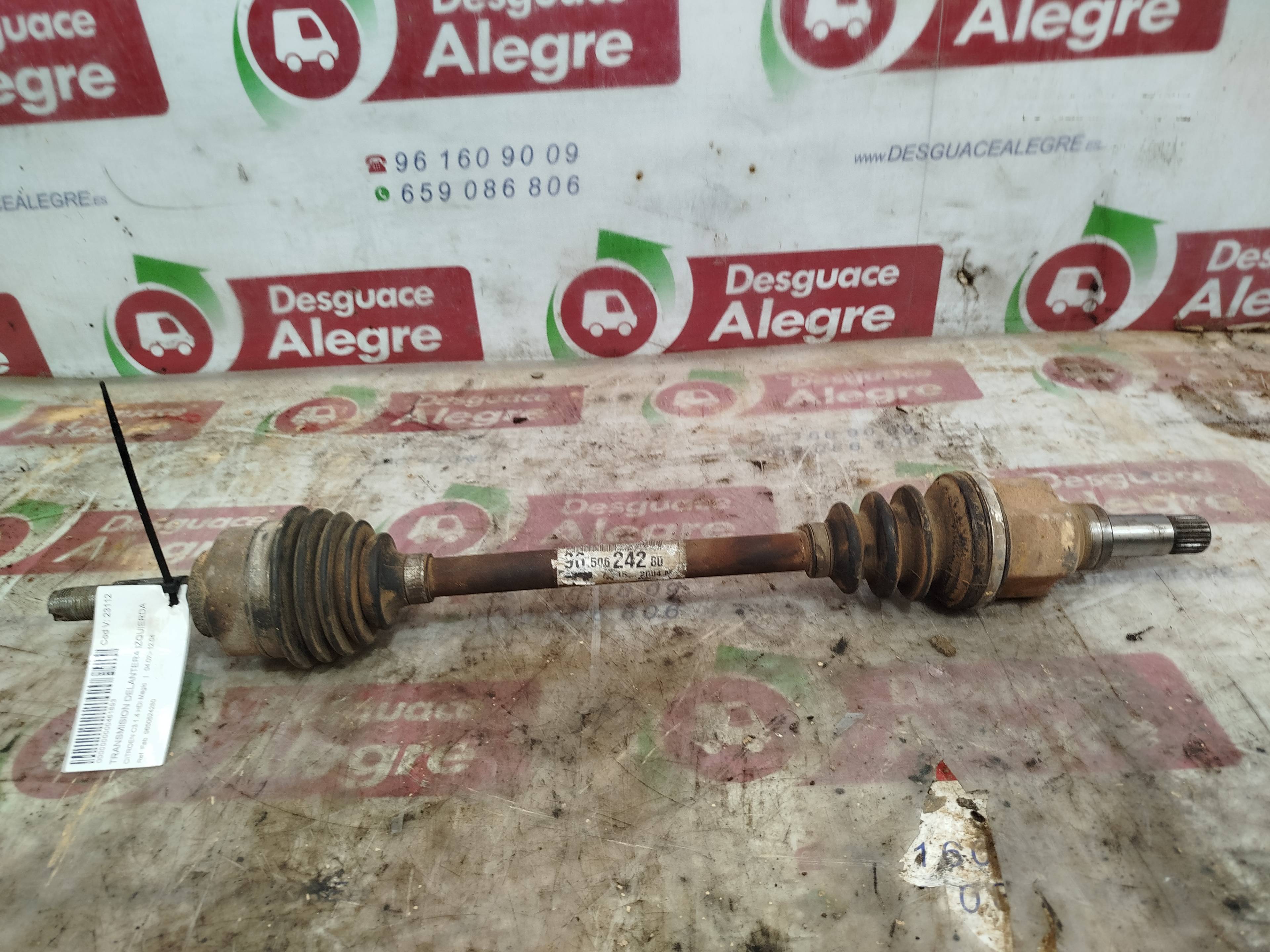 CITROEN C3 TRANSMISION DELANTERA IZQUIERDA CITROEN C3 TRANSMISION DELANTERA IZQUIERDA