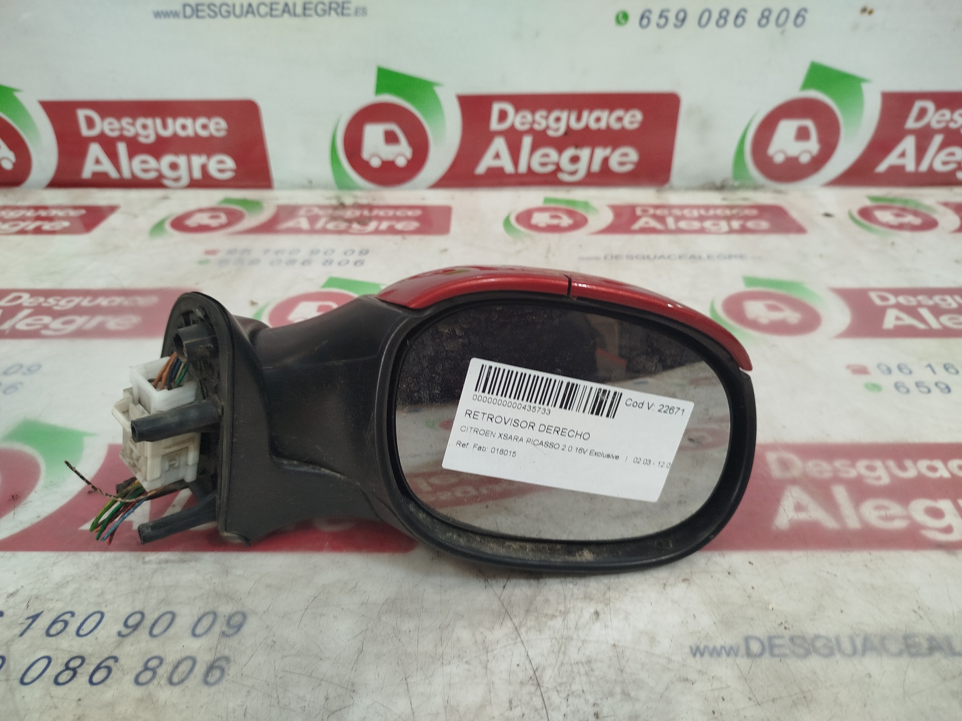 CITROEN XSARA PICASSO RETROVISOR DERECHO CITROEN XSARA PICASSO RETROVISOR DERECHO