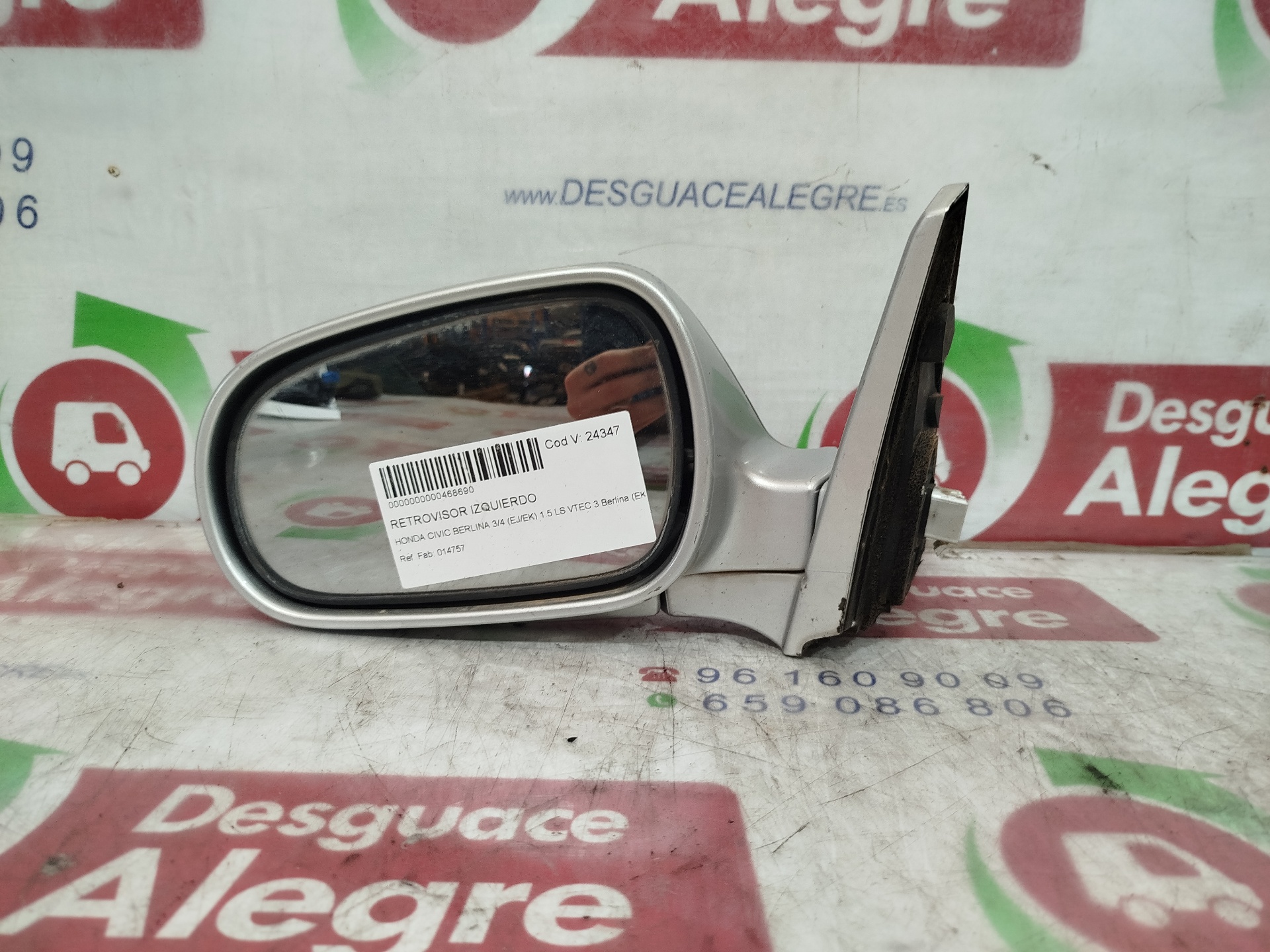 HONDA CIVIC BERL. 34 RETROVISOR IZQUIERDO HONDA CIVIC BERL. 34 RETROVISOR IZQUIERDO