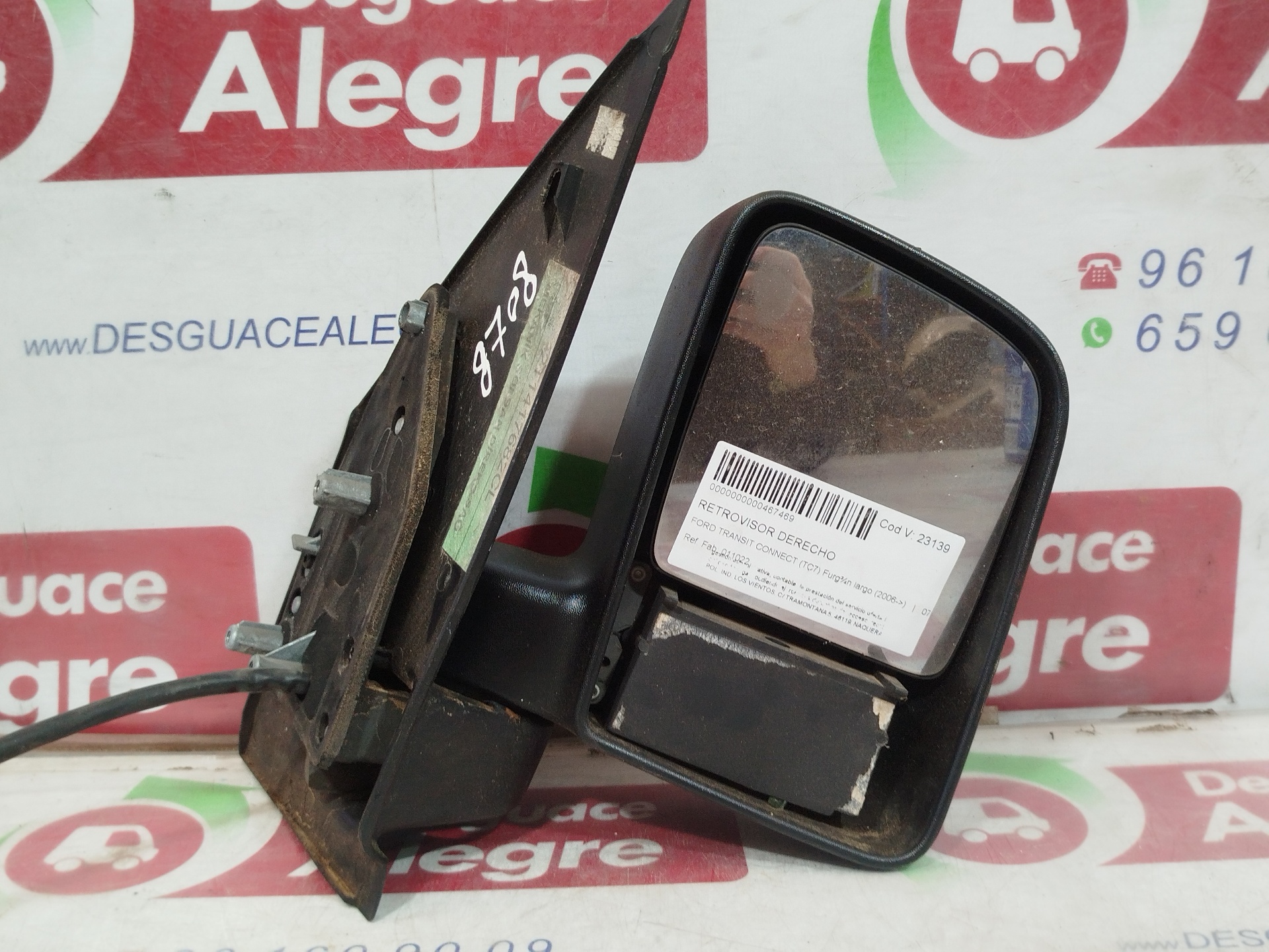 FORD TRANSIT CONNECT RETROVISOR DERECHO FORD TRANSIT CONNECT RETROVISOR DERECHO