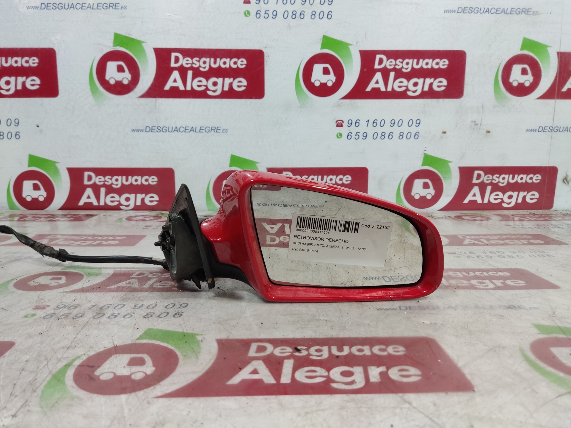AUDI A3 RETROVISOR DERECHO AUDI A3 RETROVISOR DERECHO