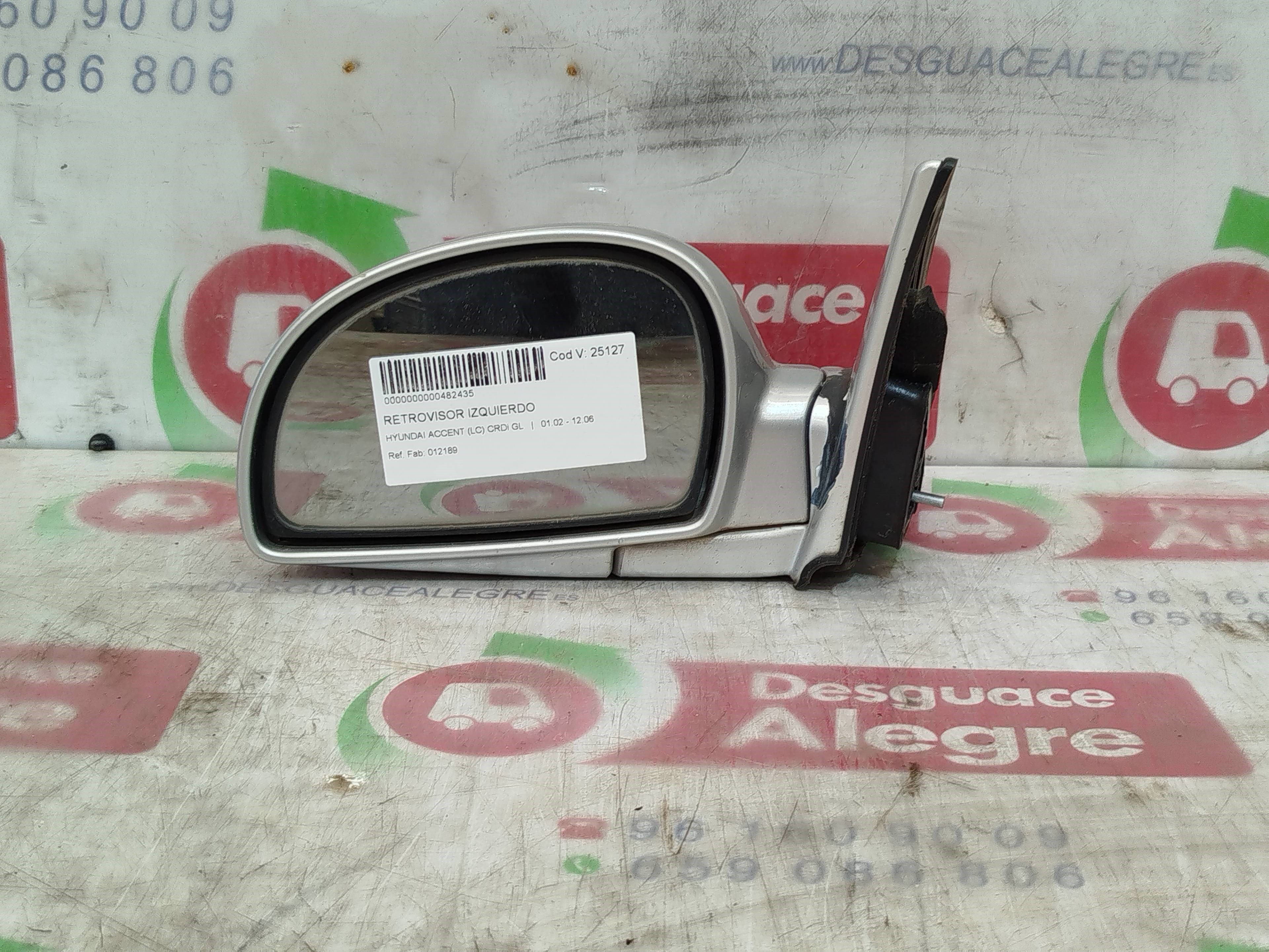 HYUNDAI ACCENT RETROVISOR IZQUIERDO HYUNDAI ACCENT RETROVISOR IZQUIERDO