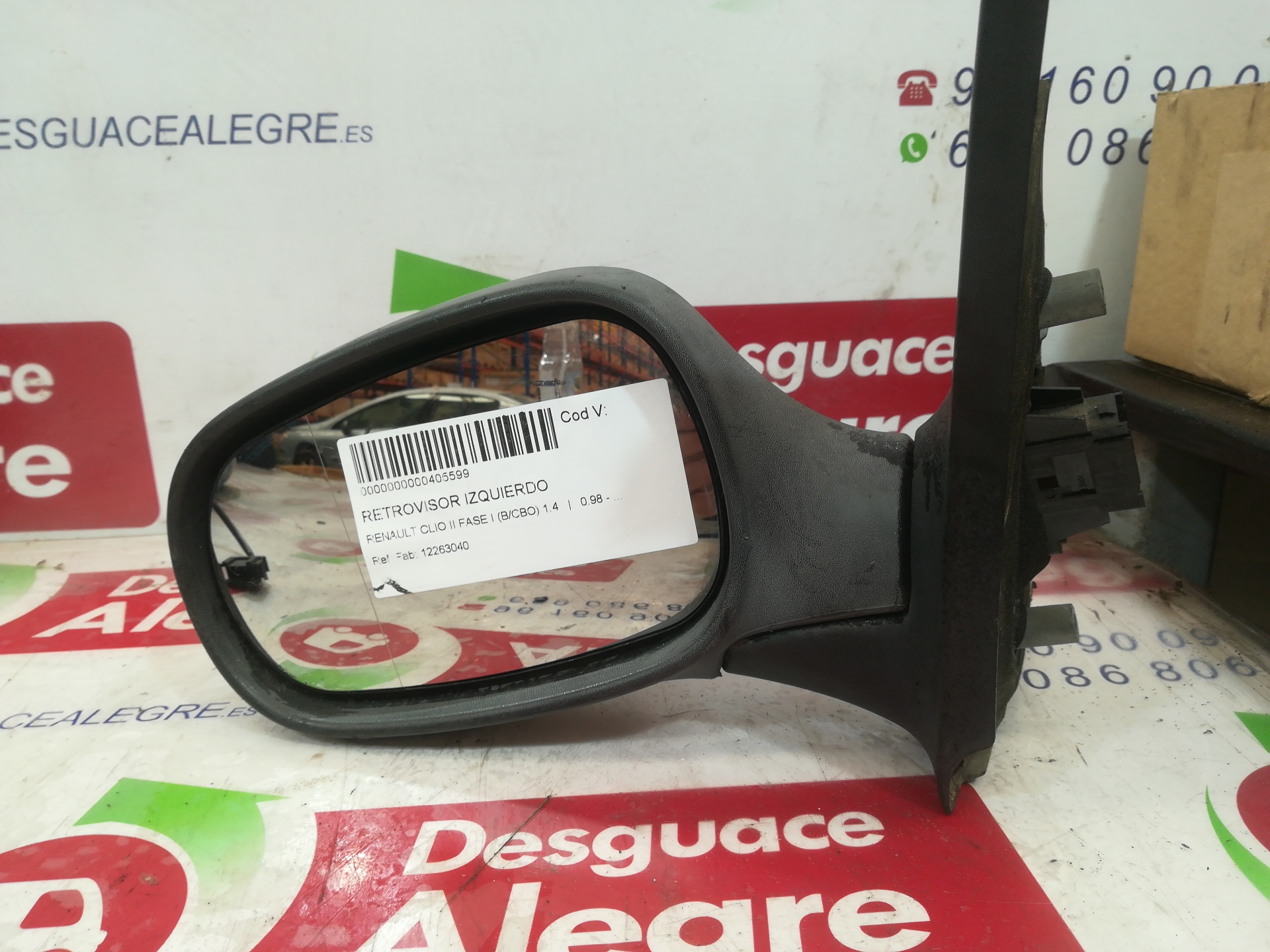 RENAULT CLIO II FASE I RETROVISOR IZQUIERDO RENAULT CLIO II FASE I RETROVISOR IZQUIERDO
