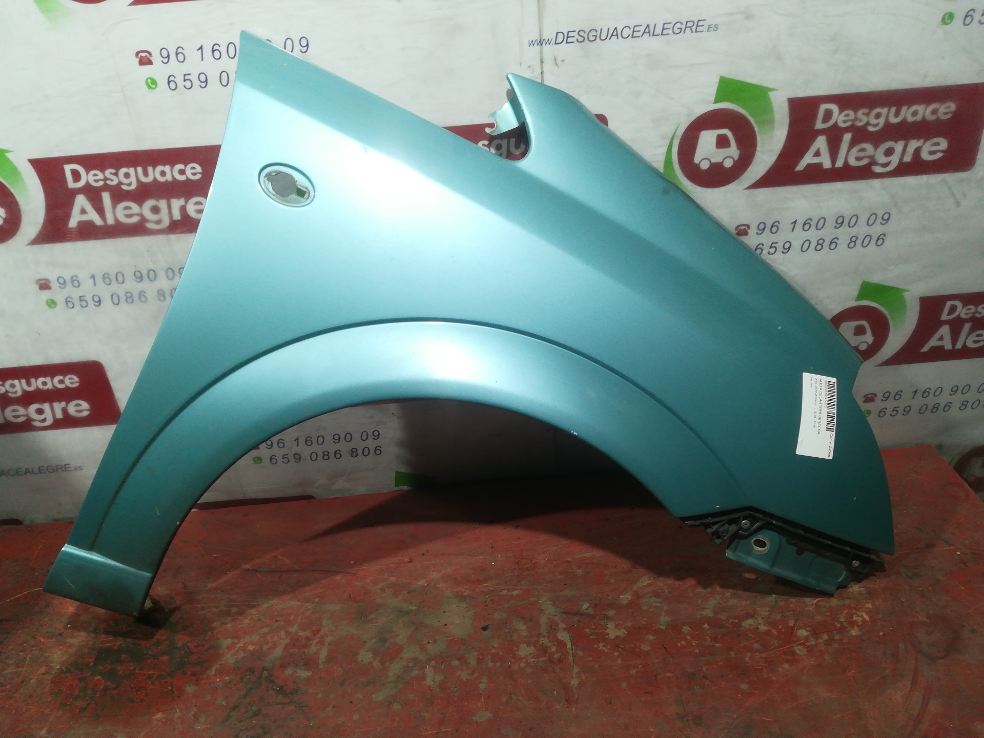 OPEL MERIVA ALETA DELANTERA DERECHA OPEL MERIVA ALETA DELANTERA DERECHA