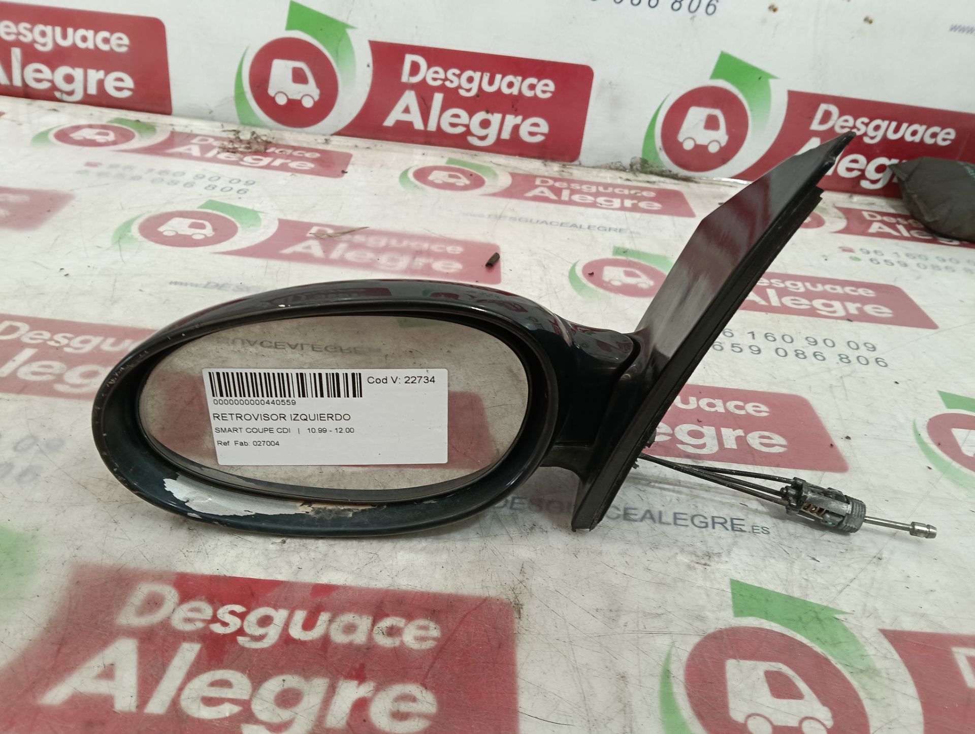SMART CITY-COUPE RETROVISOR IZQUIERDO SMART CITY-COUPE RETROVISOR IZQUIERDO