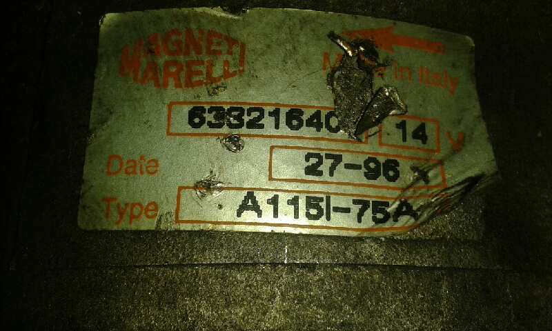 FIAT BRAVO ALTERNADOR FIAT BRAVO ALTERNADOR