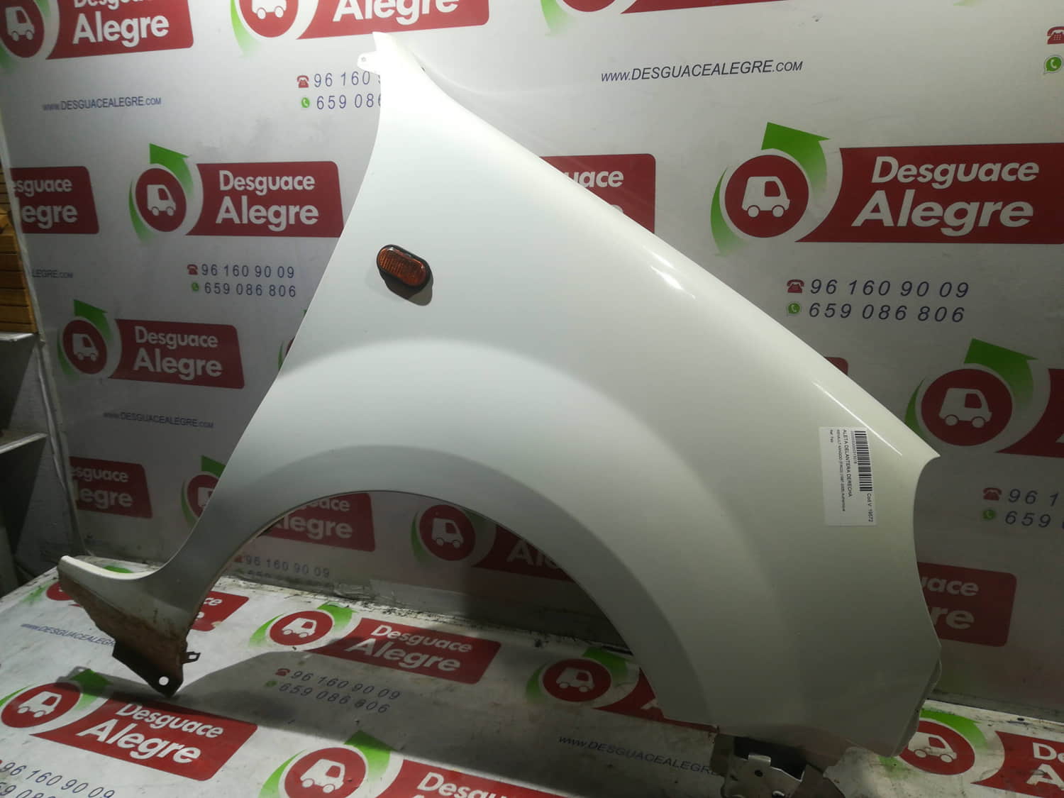 RENAULT KANGOO I ALETA DELANTERA DERECHA RENAULT KANGOO I ALETA DELANTERA DERECHA