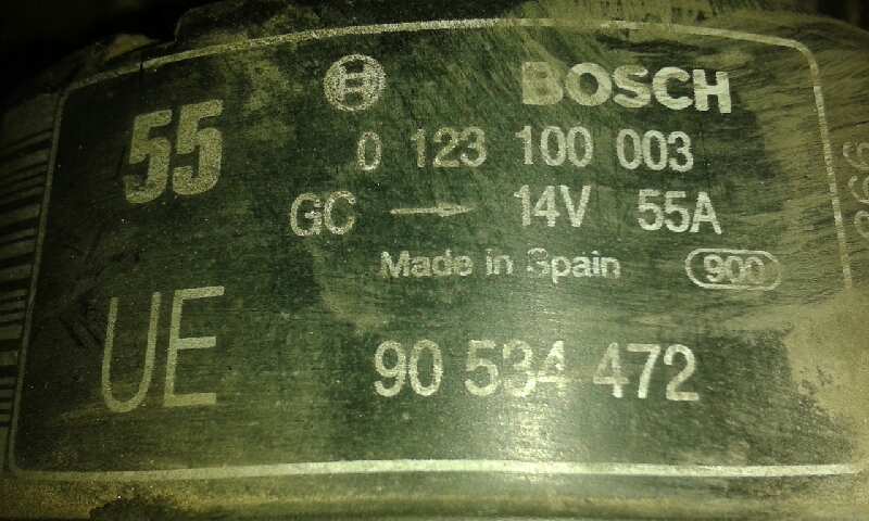 OPEL CORSA B ALTERNADOR OPEL CORSA B ALTERNADOR