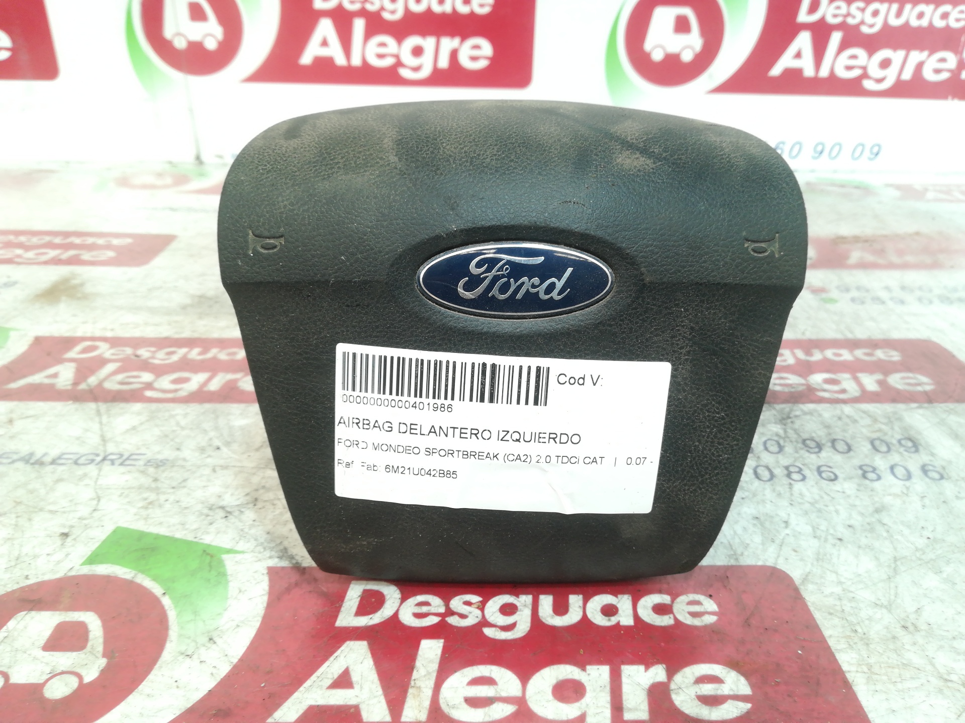 FORD MONDEO SPORTBREAK AIRBAG DELANTERO IZQUIERDO FORD MONDEO SPORTBREAK AIRBAG DELANTERO IZQUIERDO