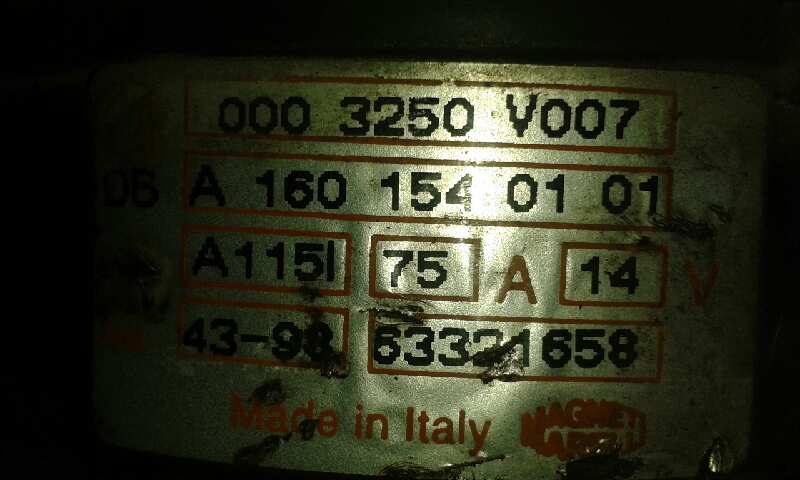 SMART CABRIO ALTERNADOR SMART CABRIO ALTERNADOR