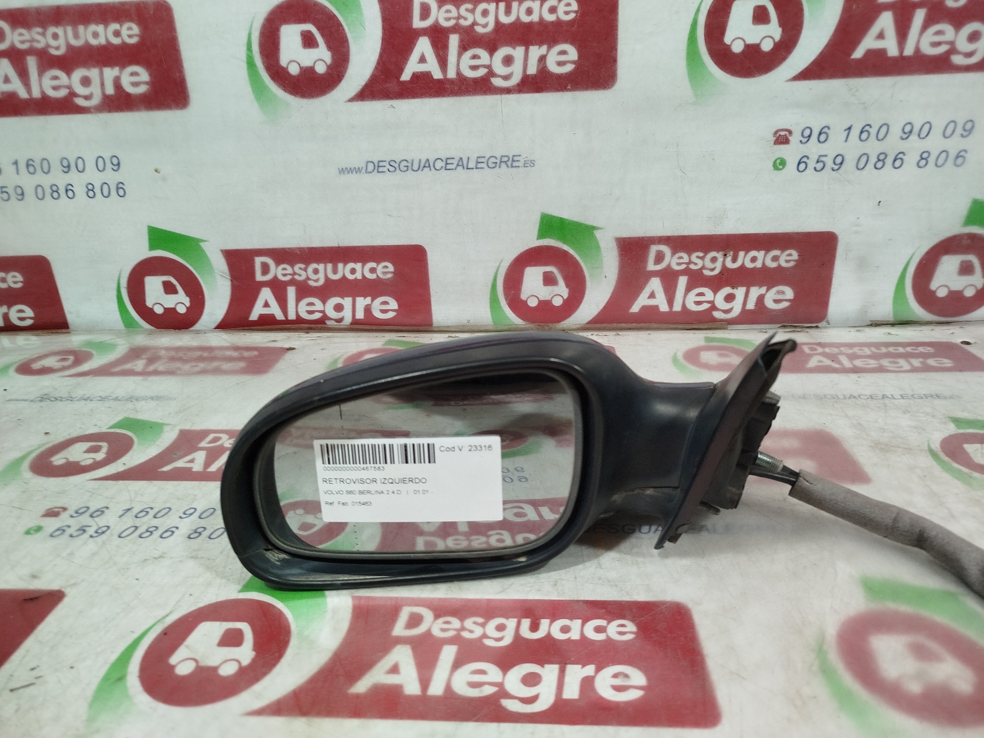 VOLVO S60 BERLINA RETROVISOR IZQUIERDO VOLVO S60 BERLINA RETROVISOR IZQUIERDO