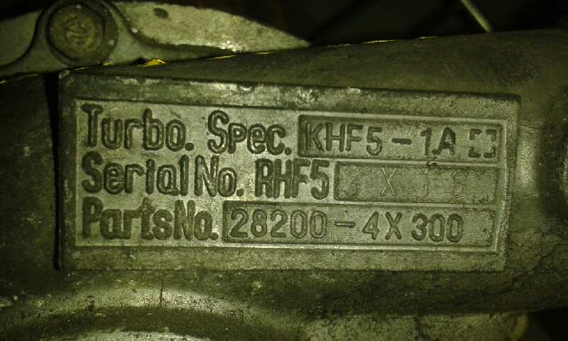 KIA CARNIVAL II TURBOCOMPRESOR KIA CARNIVAL II TURBOCOMPRESOR