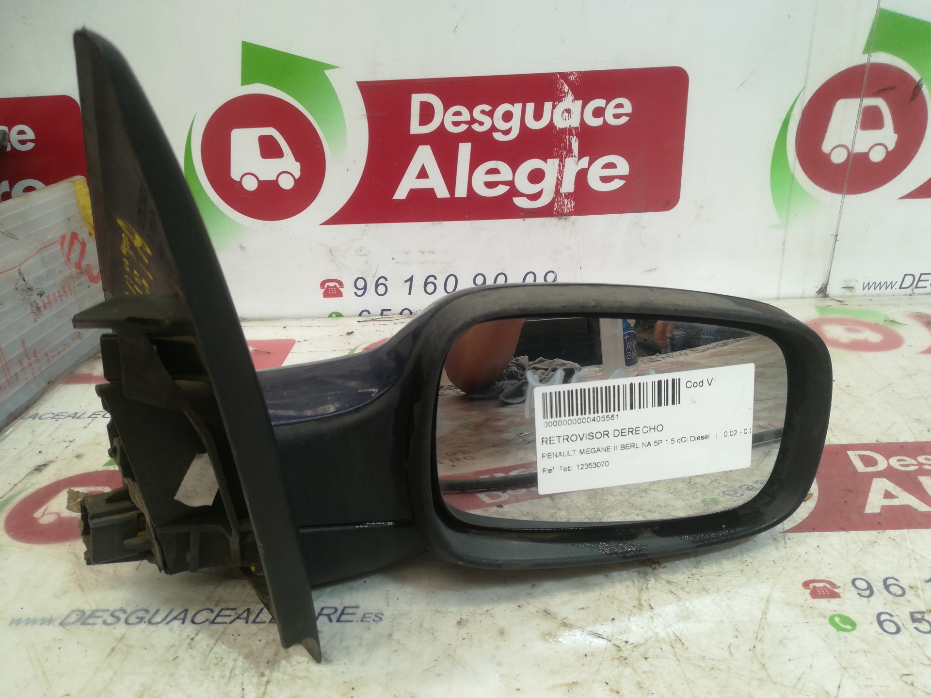 RENAULT MEGANE II BERLINA 5P RETROVISOR DERECHO RENAULT MEGANE II BERLINA 5P RETROVISOR DERECHO