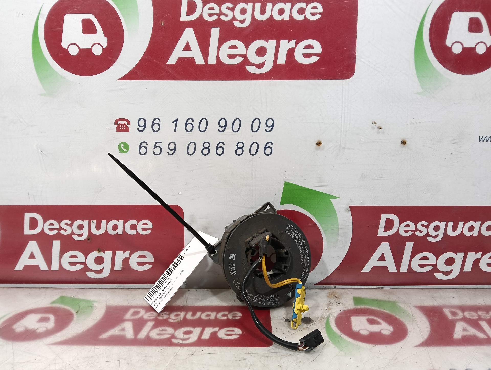 OPEL CORSA C ANILLO AIRBAG OPEL CORSA C ANILLO AIRBAG