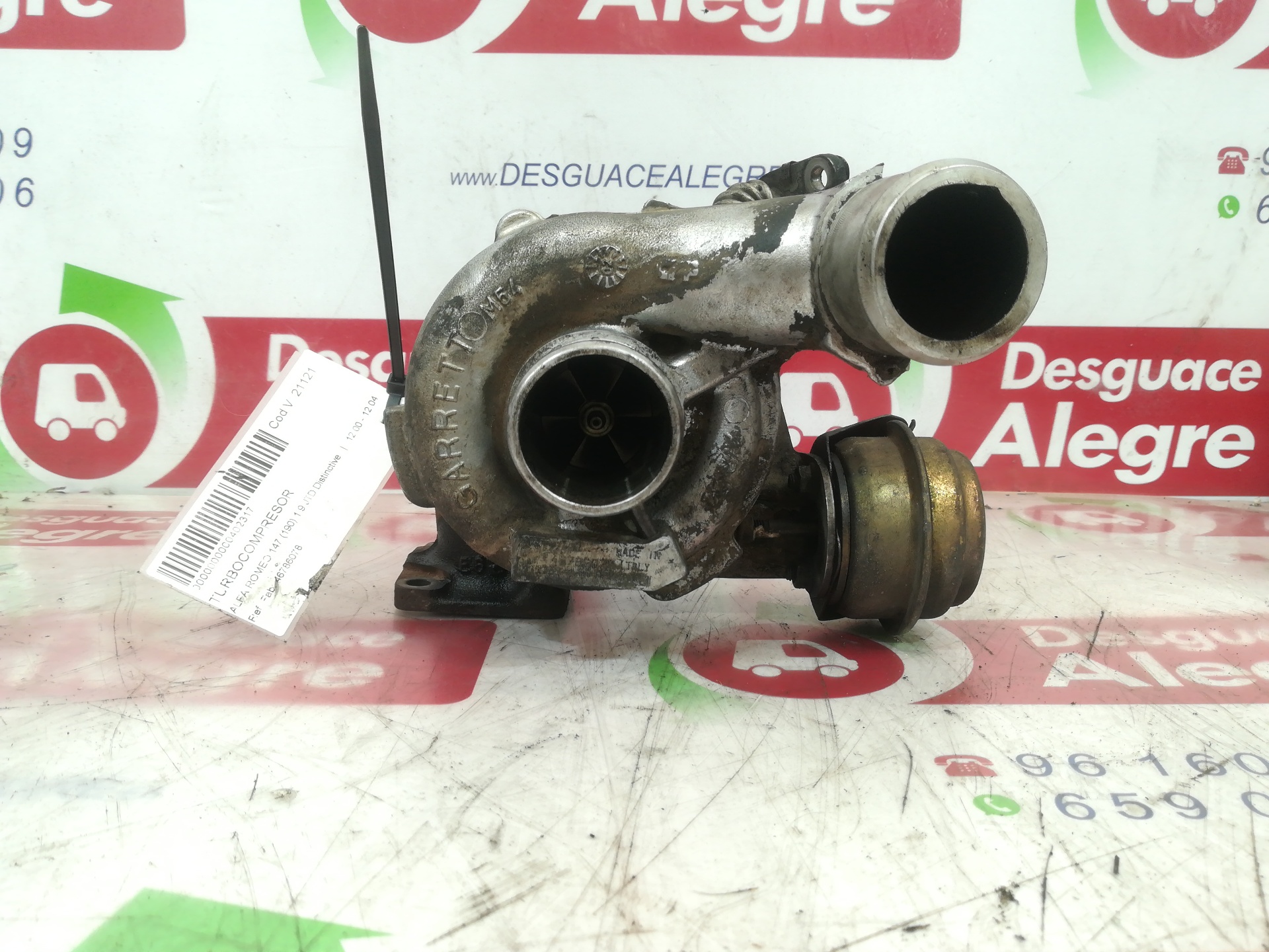ALFA ROMEO 147 TURBOCOMPRESOR ALFA ROMEO 147 TURBOCOMPRESOR