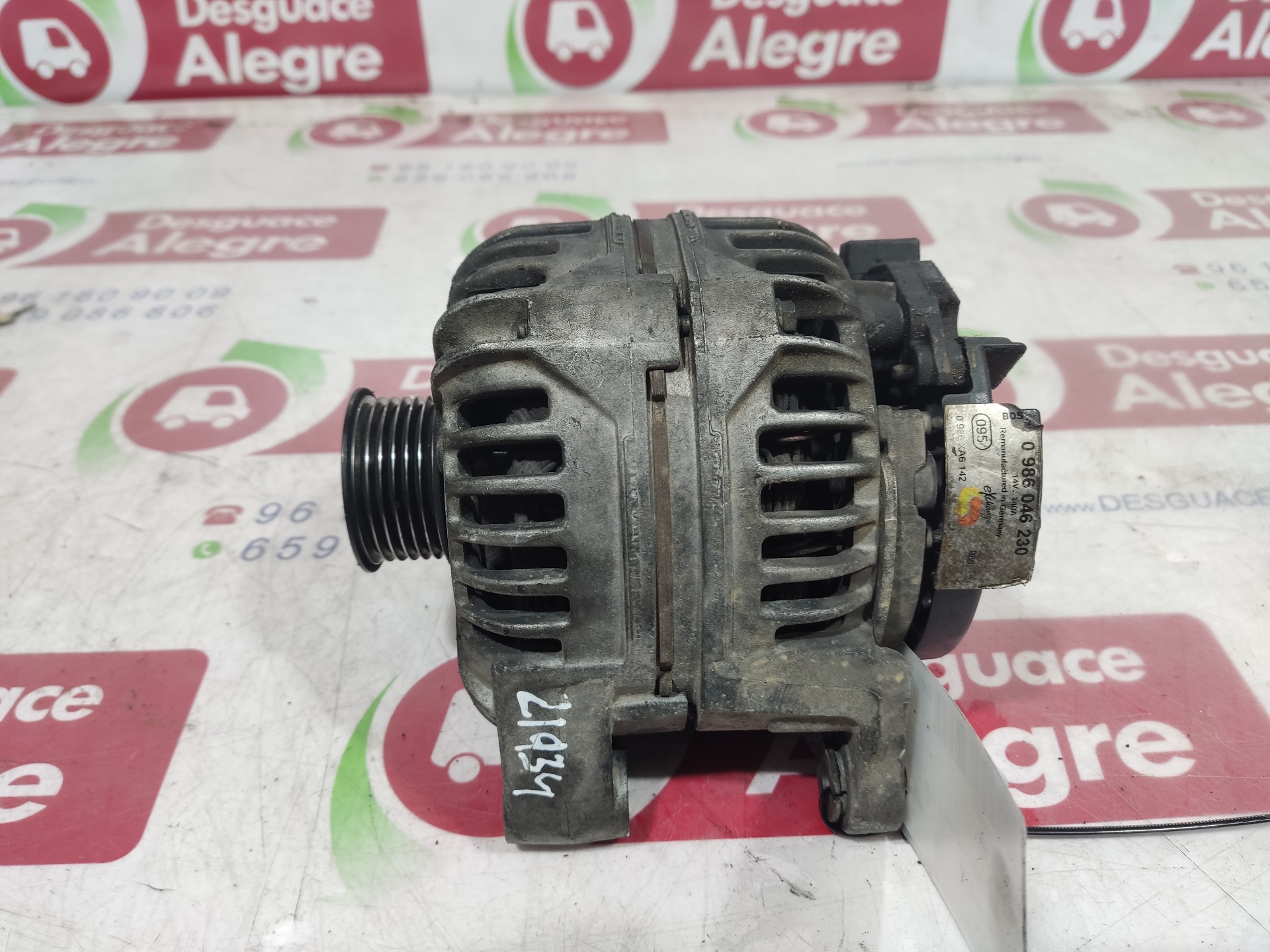 OPEL ASTRA G BERLINA ALTERNADOR OPEL ASTRA G BERLINA ALTERNADOR