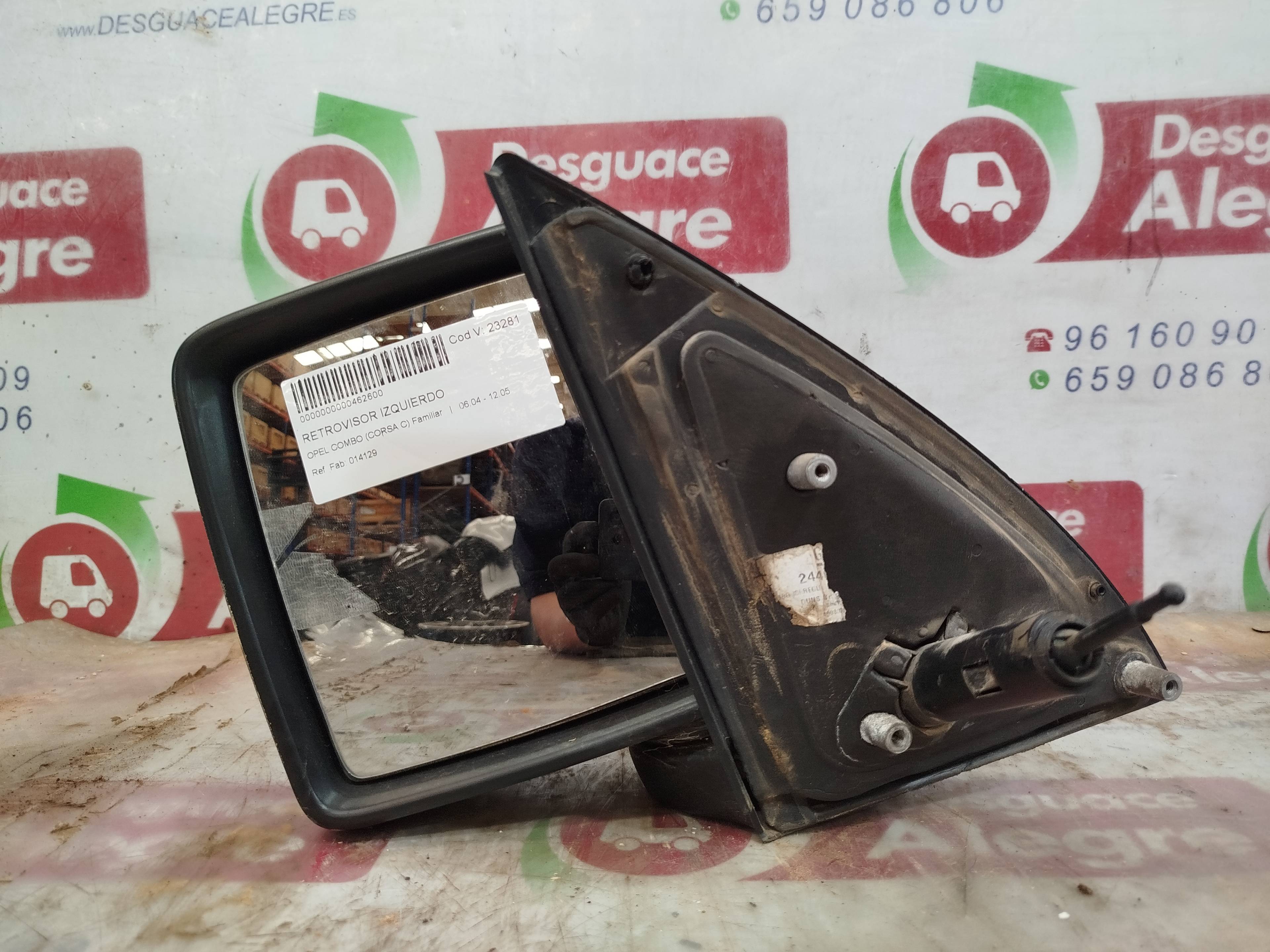 OPEL COMBO RETROVISOR IZQUIERDO OPEL COMBO RETROVISOR IZQUIERDO