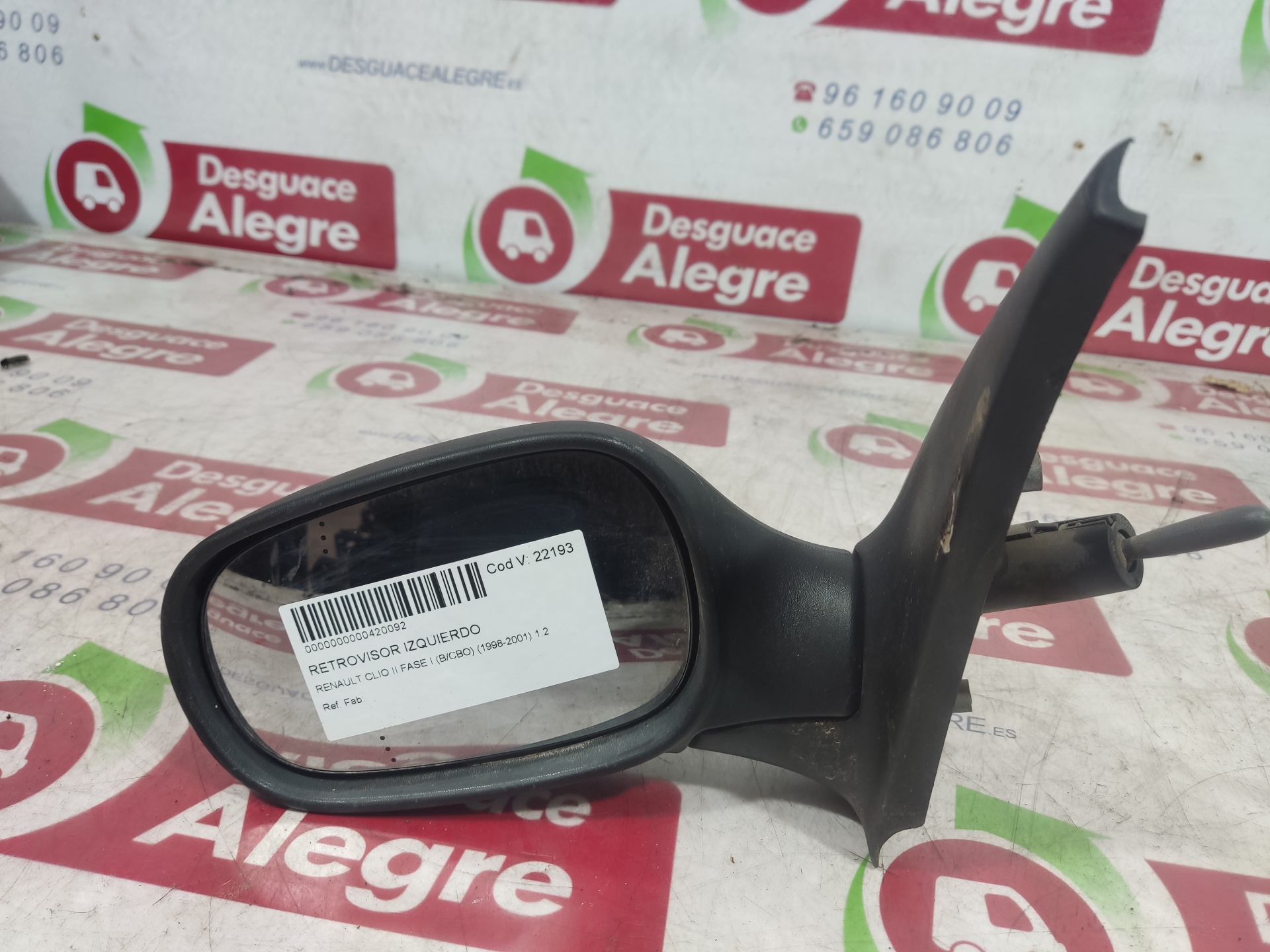 RENAULT CLIO II FASE I RETROVISOR IZQUIERDO RENAULT CLIO II FASE I RETROVISOR IZQUIERDO