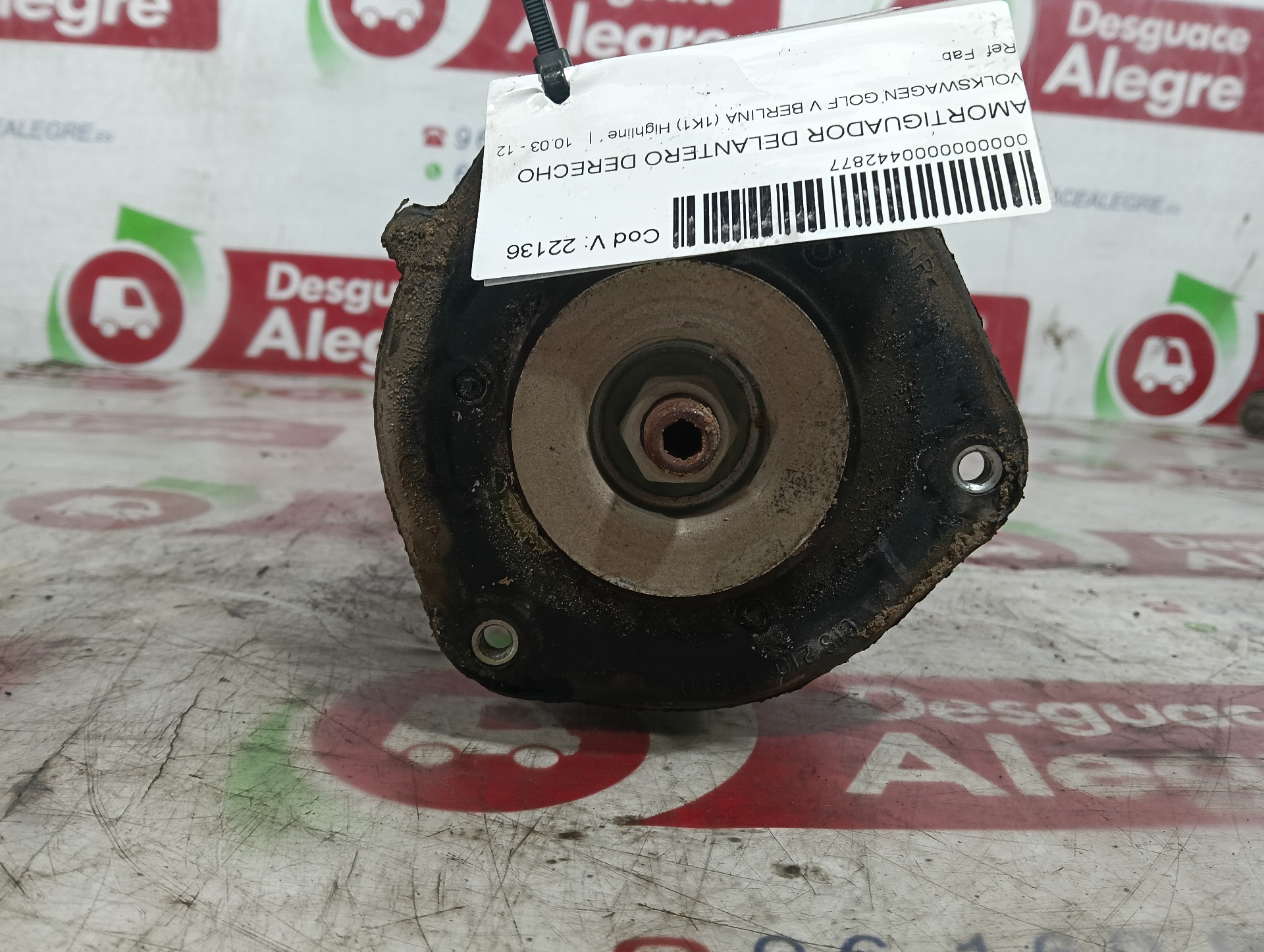 VOLKSWAGEN GOLF V AMORTIGUADOR DELANTERO DERECHO VOLKSWAGEN GOLF V AMORTIGUADOR DELANTERO DERECHO