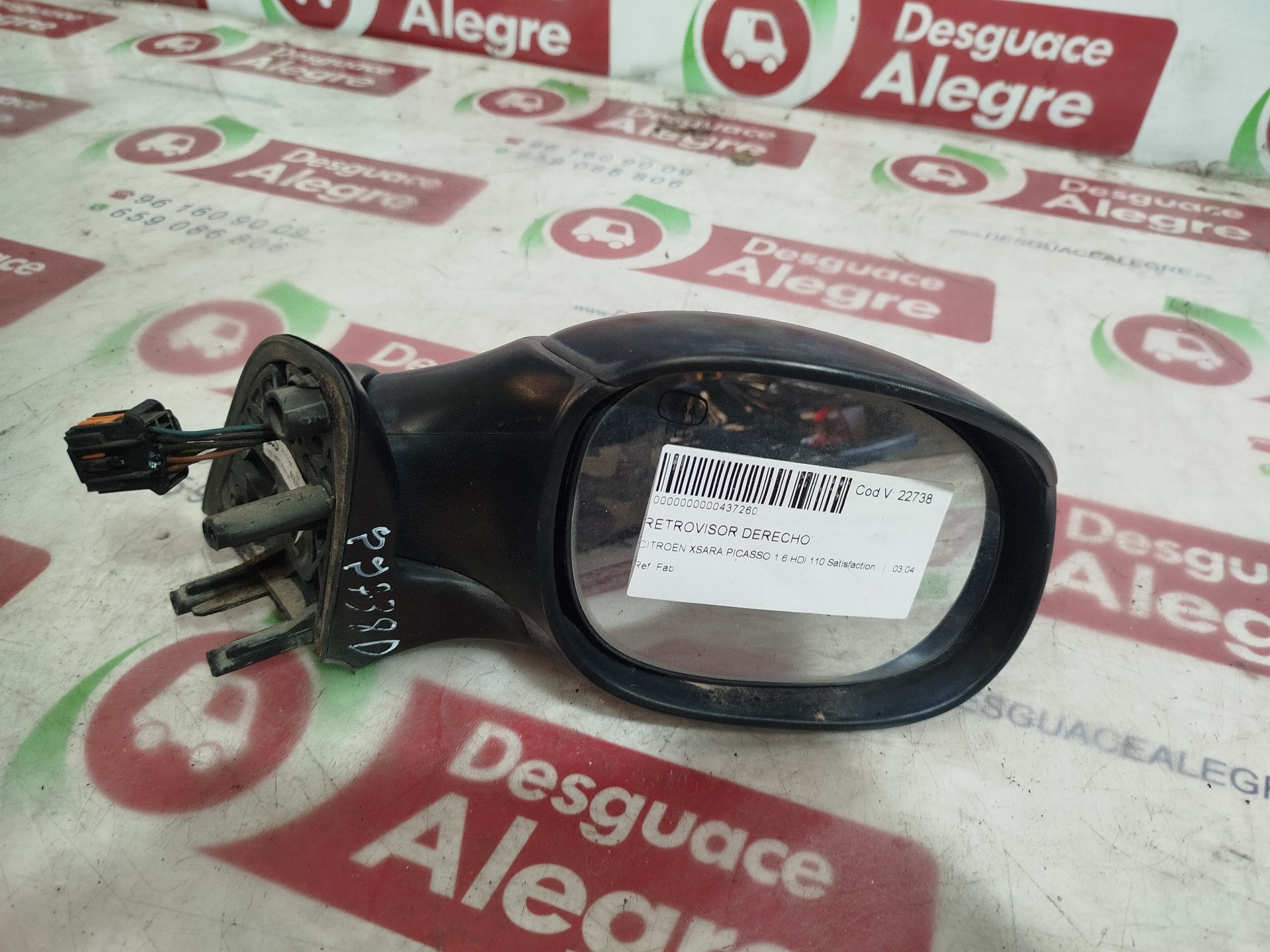 CITROEN XSARA PICASSO RETROVISOR DERECHO CITROEN XSARA PICASSO RETROVISOR DERECHO